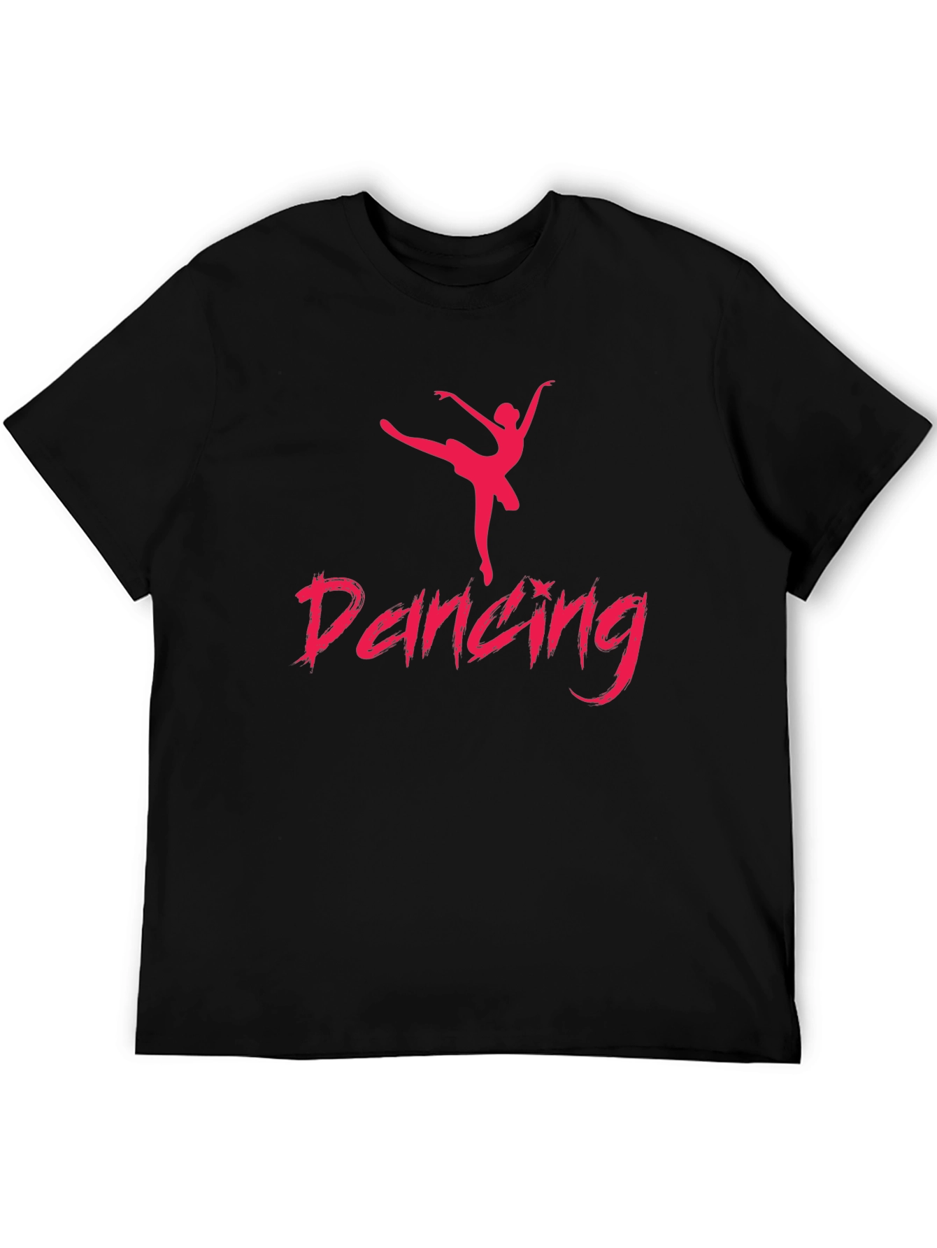 Dancing Silhouette Graphic Tee - Black