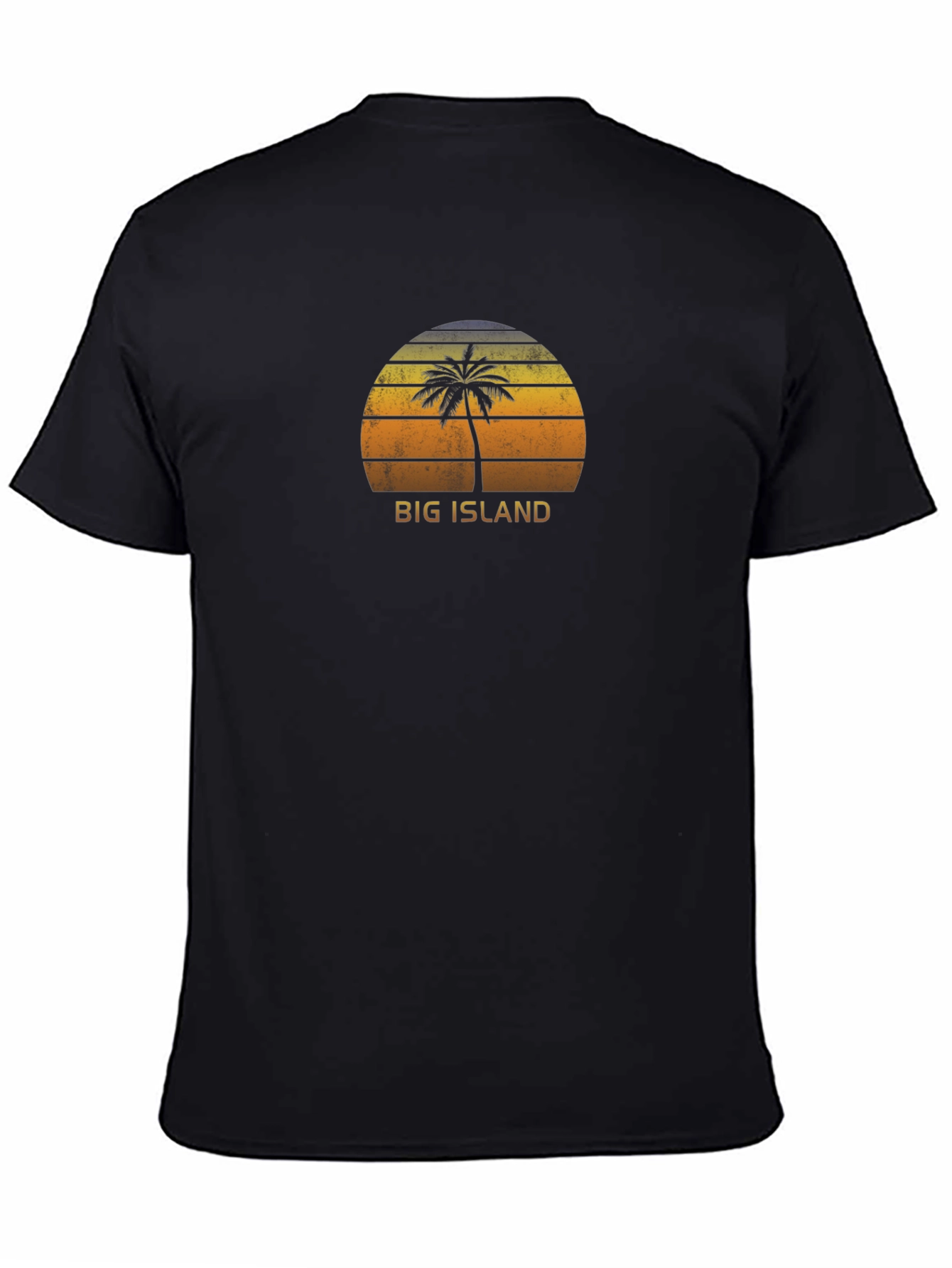 Big Island Palm Tree Retro Graphic T-Shirt