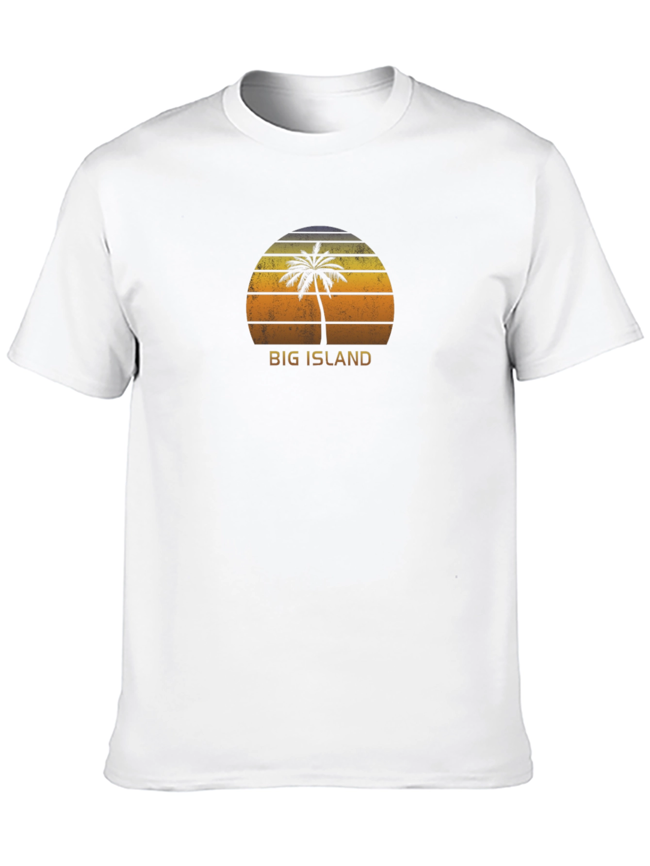 Big Island Palm Tree Retro Graphic T-Shirt