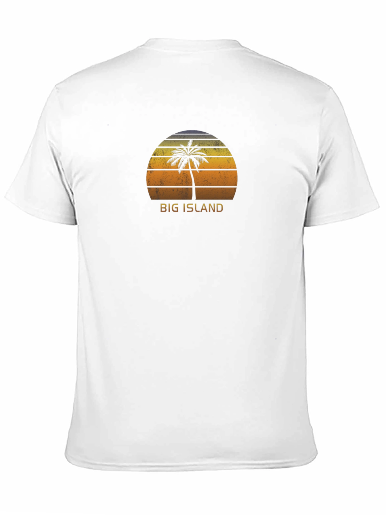 Big Island Palm Tree Retro Graphic T-Shirt