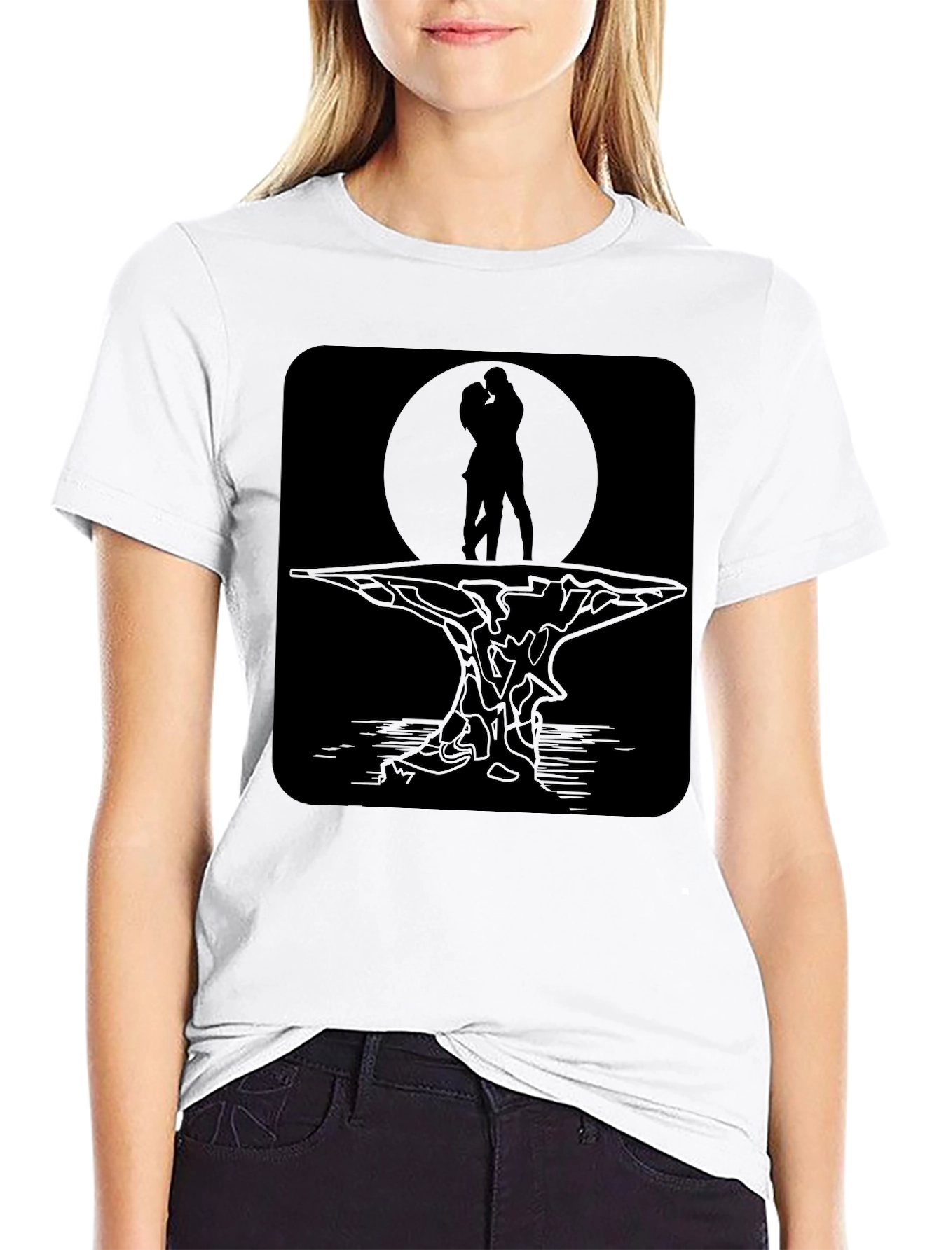 Romantic Silhouette Graphic Tee