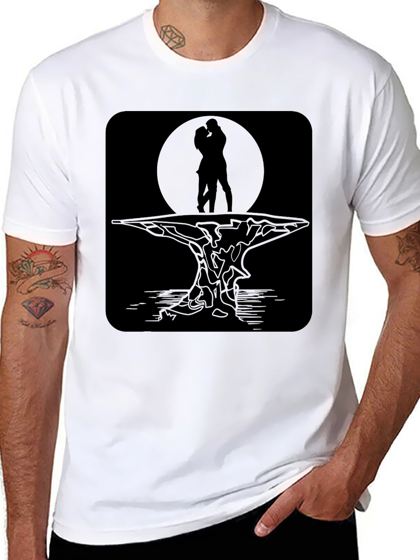 Romantic Silhouette Graphic Tee