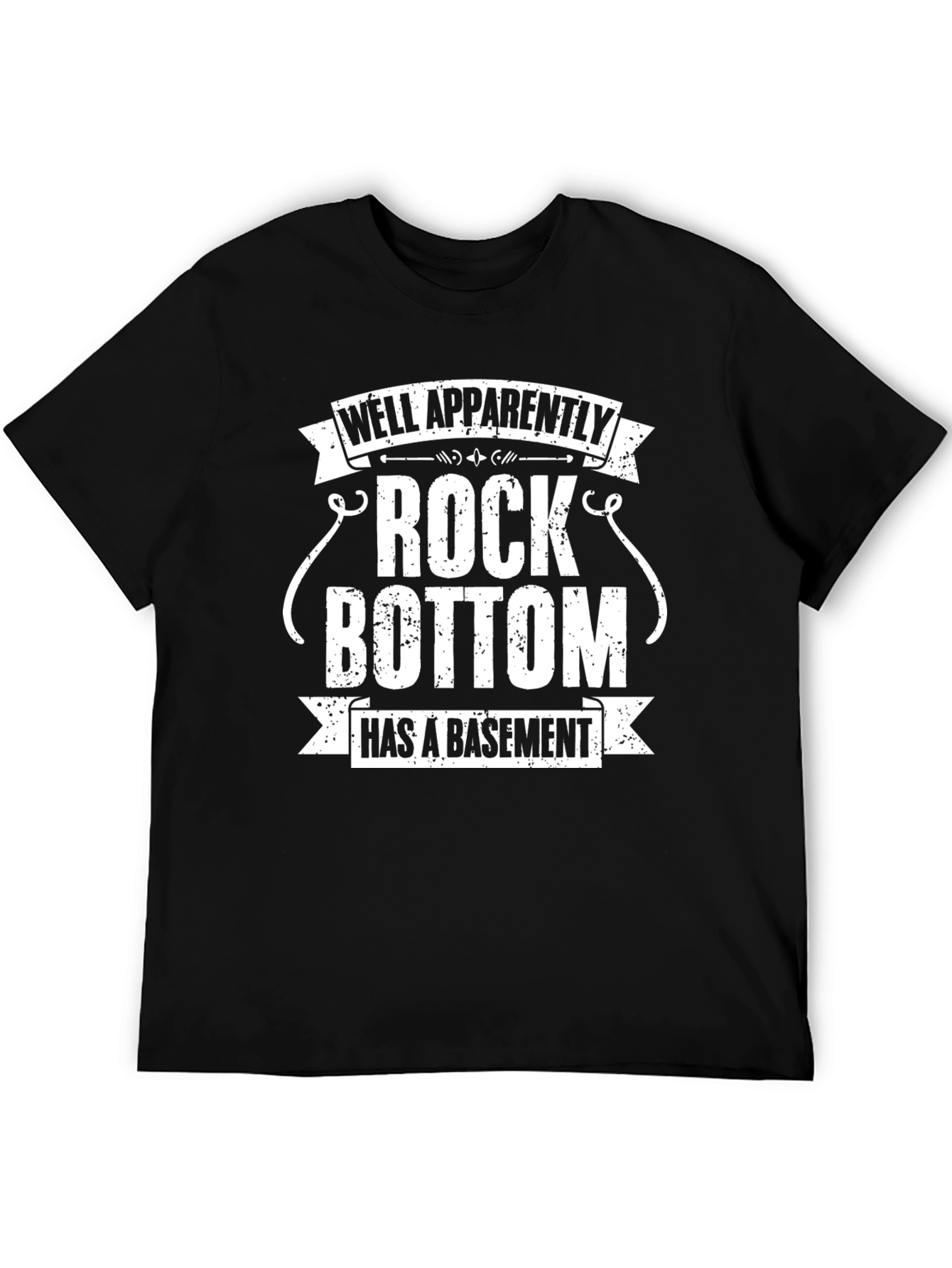 Rock Bottom Basement Novelty Graphic T-Shirt
