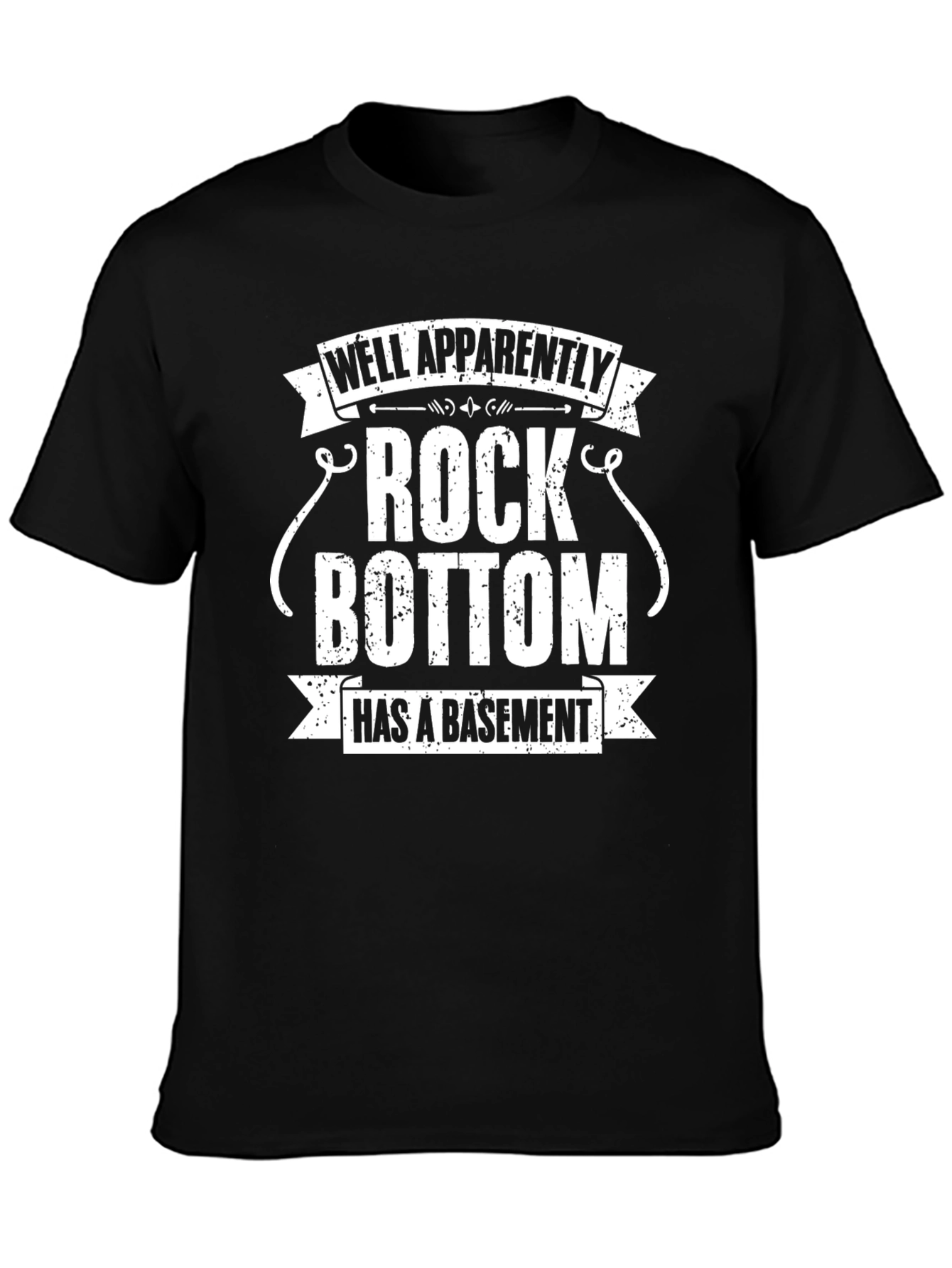 Rock Bottom Basement Novelty Graphic T-Shirt