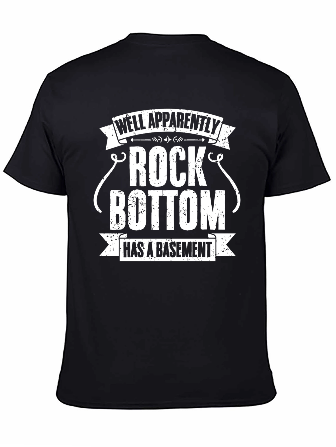 Rock Bottom Basement Novelty Graphic T-Shirt