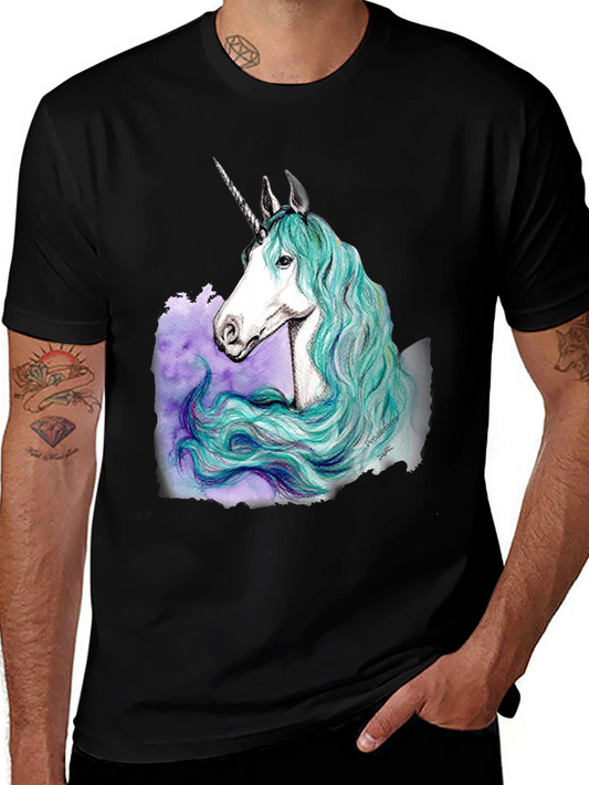 Unicorn Graphic Tee - Mystic Horse Design
