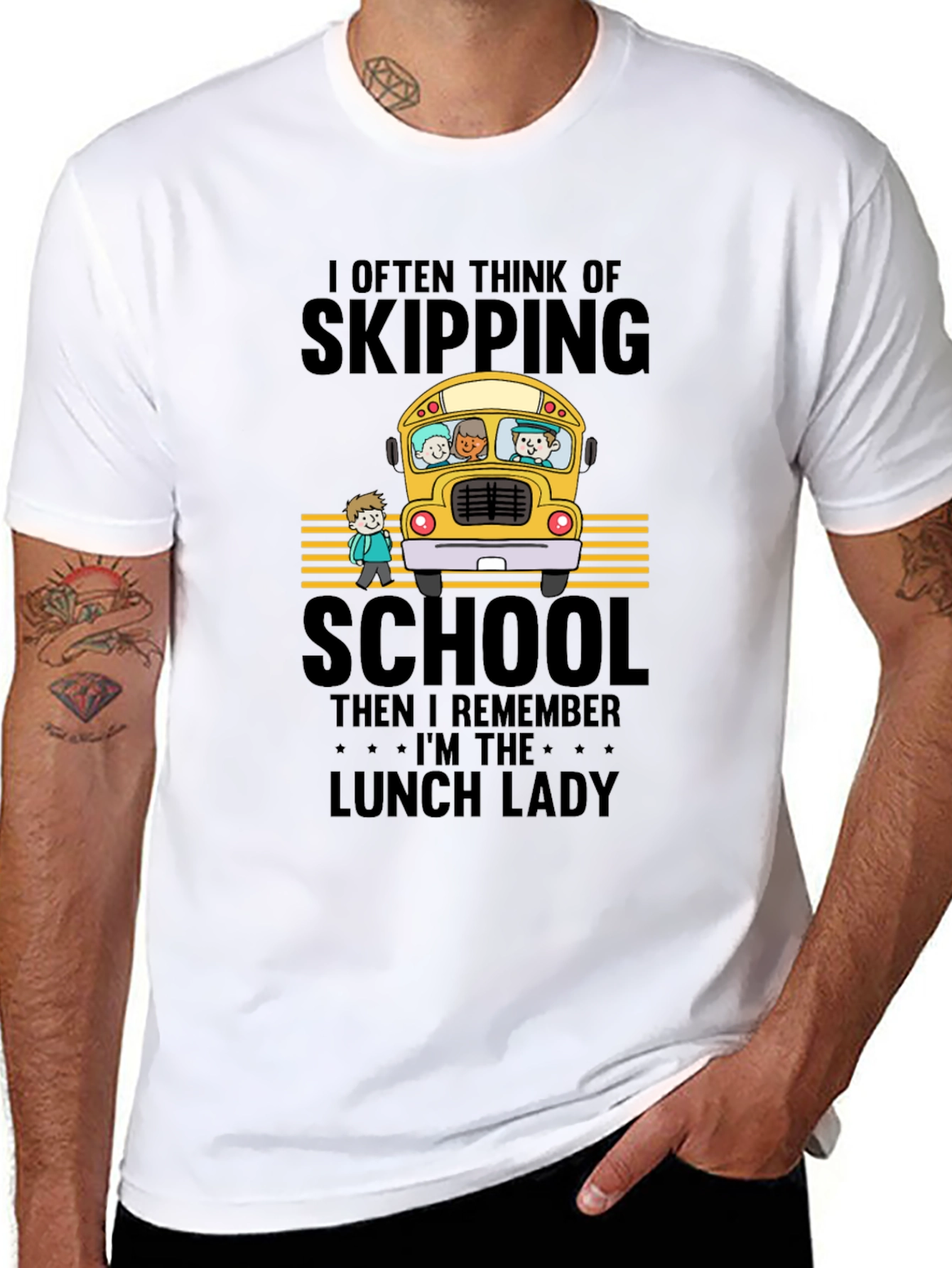 Lunch Lady School Bus T-Shirt