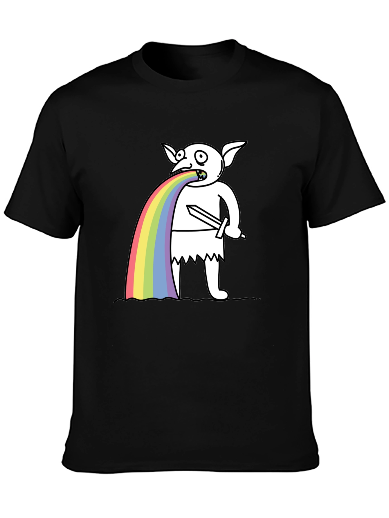 Rainbow Vomiting Goblin T-Shirt