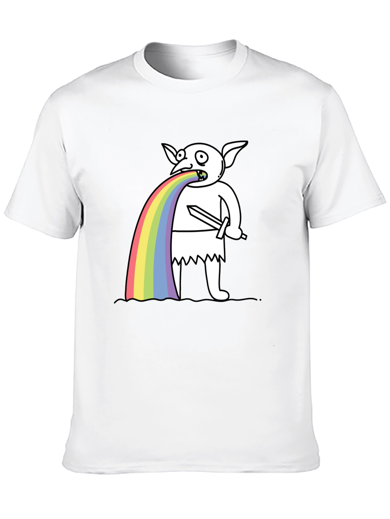 Rainbow Vomiting Goblin T-Shirt