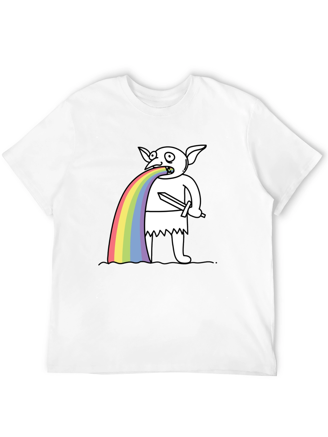 Rainbow Vomiting Goblin T-Shirt
