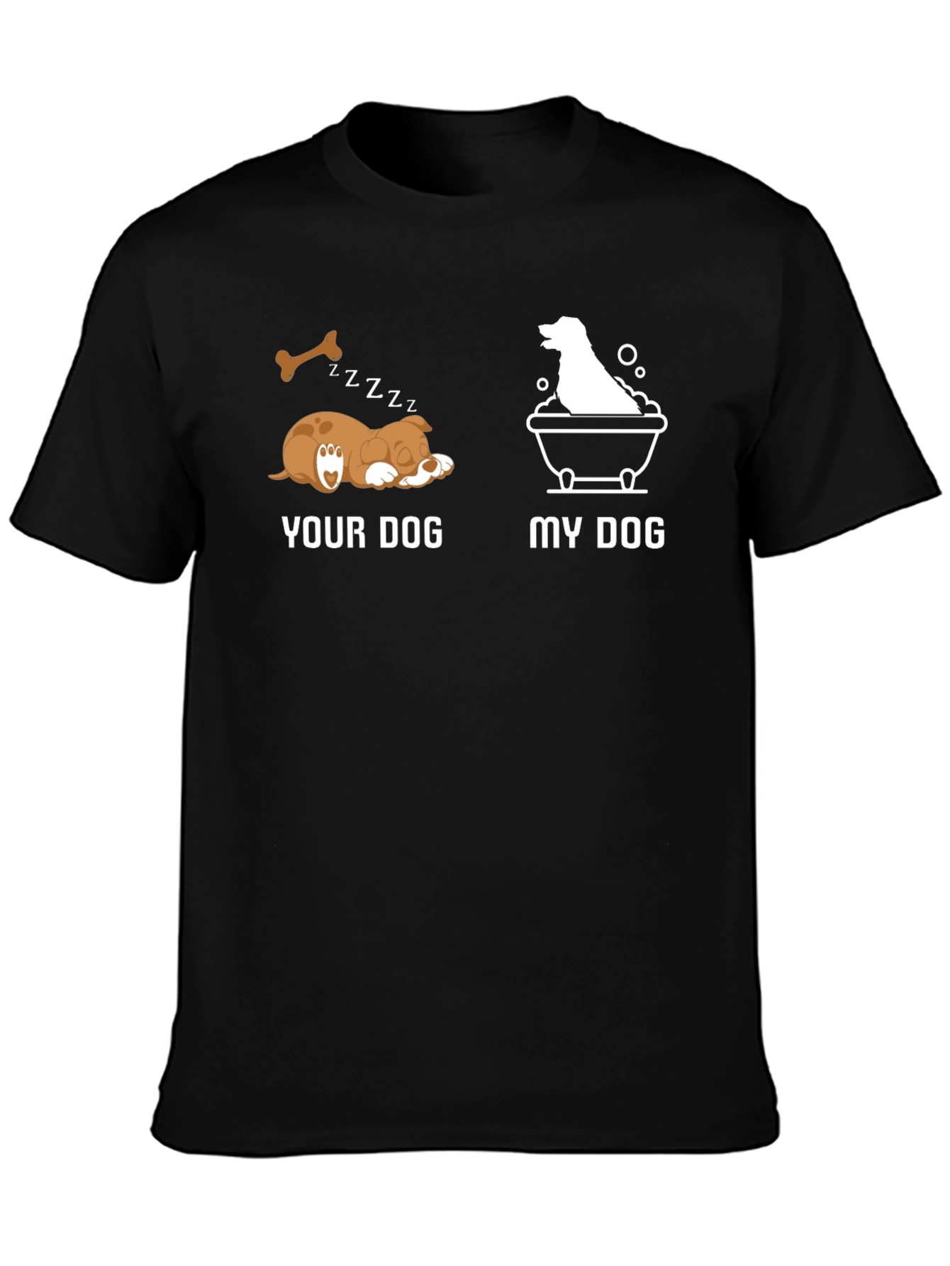 Funny Dog T-Shirt - Your Dog vs. My Dog