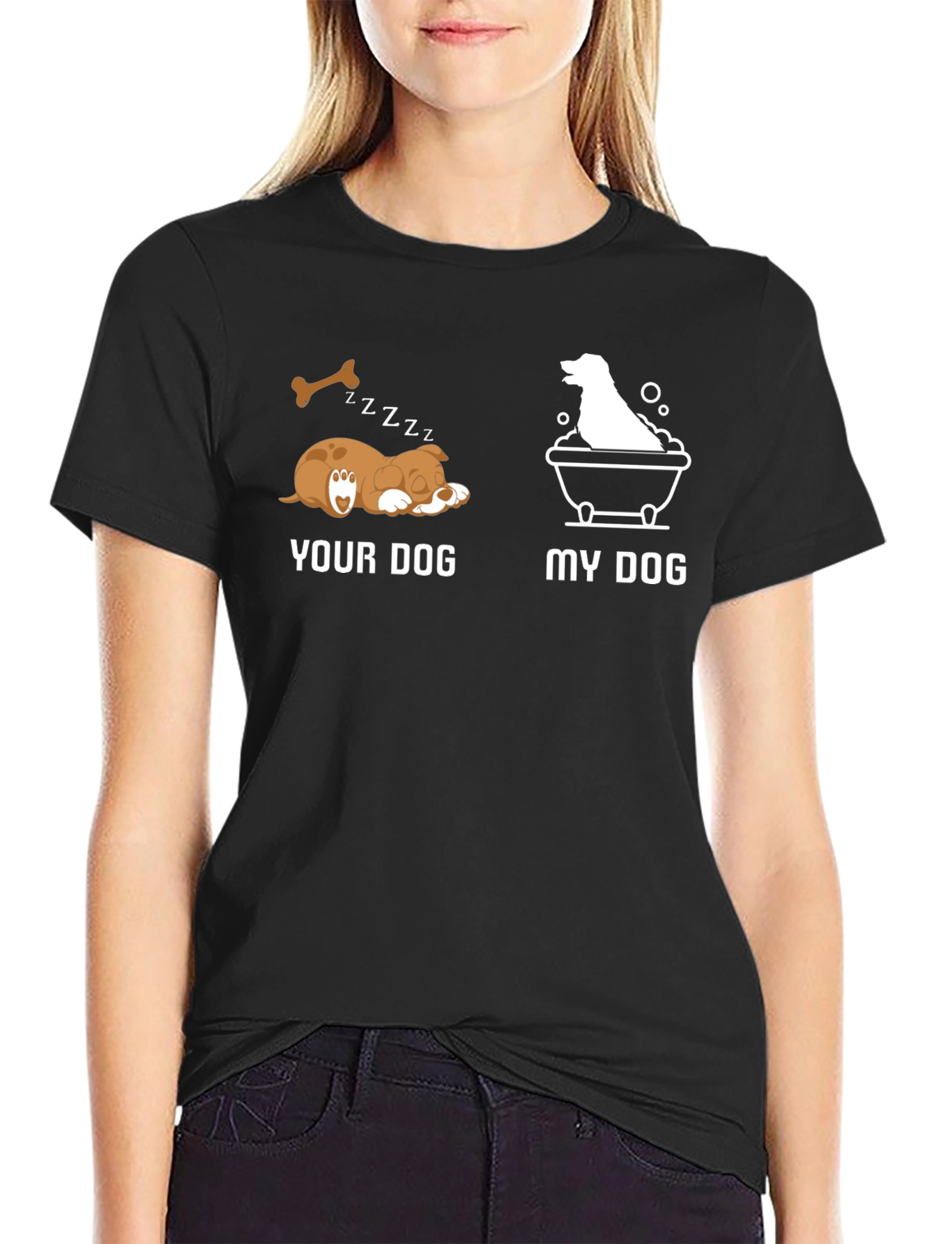 Funny Dog T-Shirt - Your Dog vs. My Dog