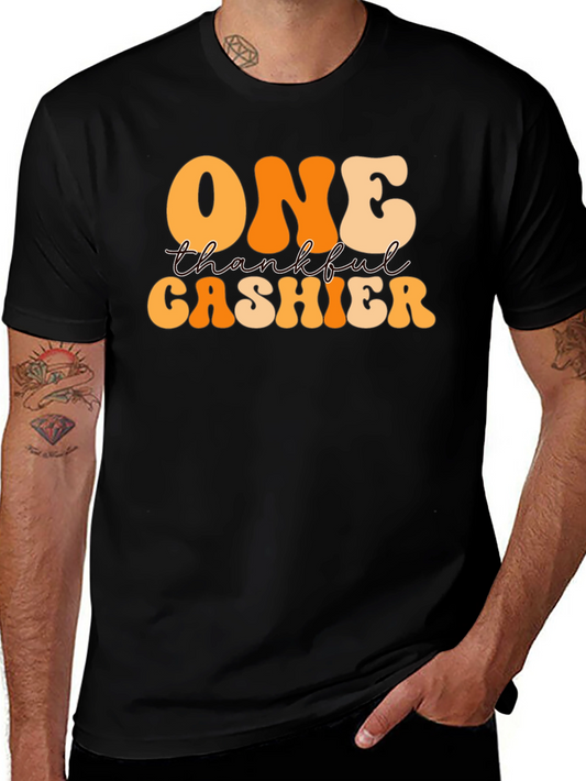 One Thankful Cashier Graphic T-Shirt