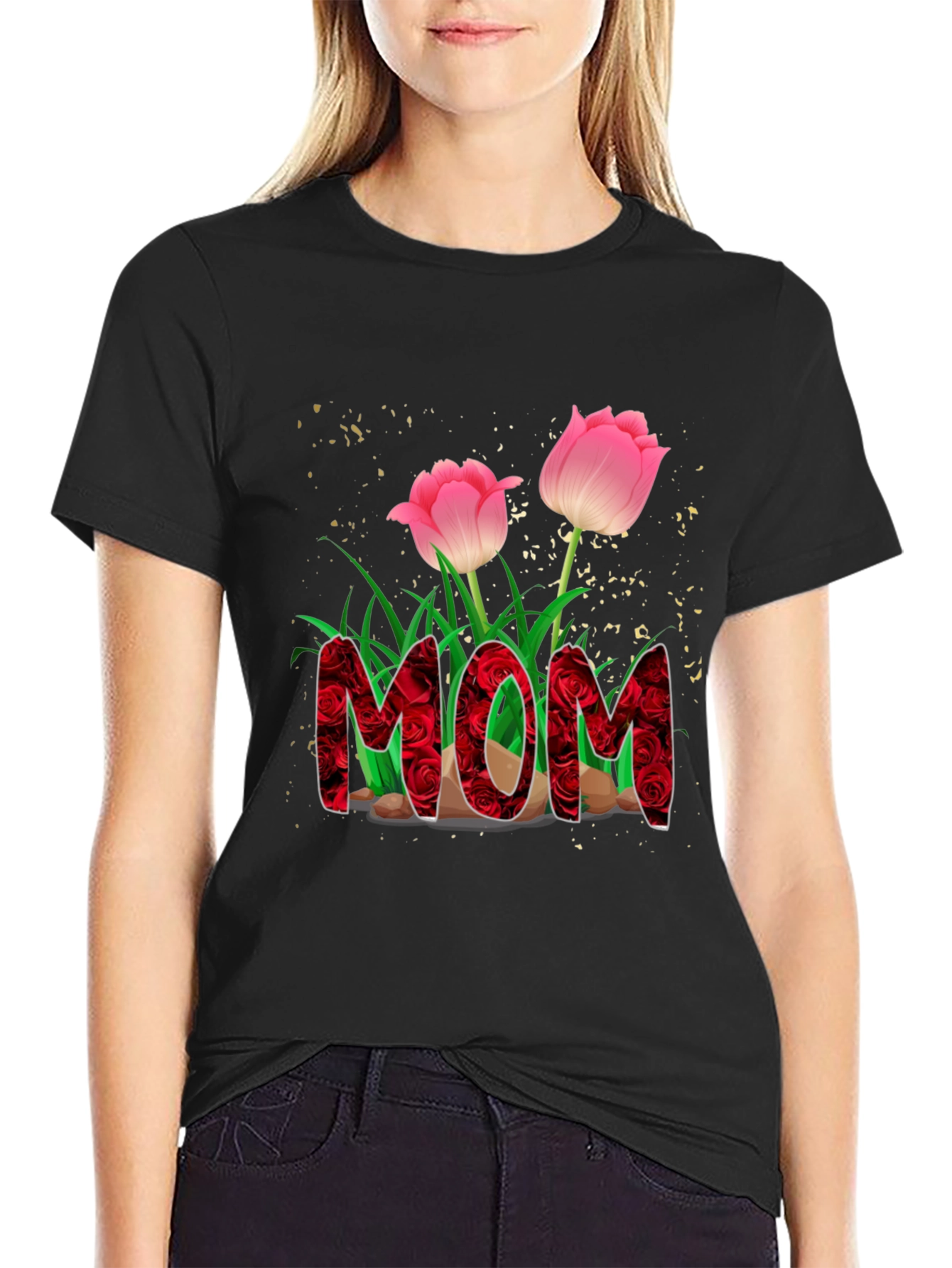 Floral Mom Graphic T-Shirt