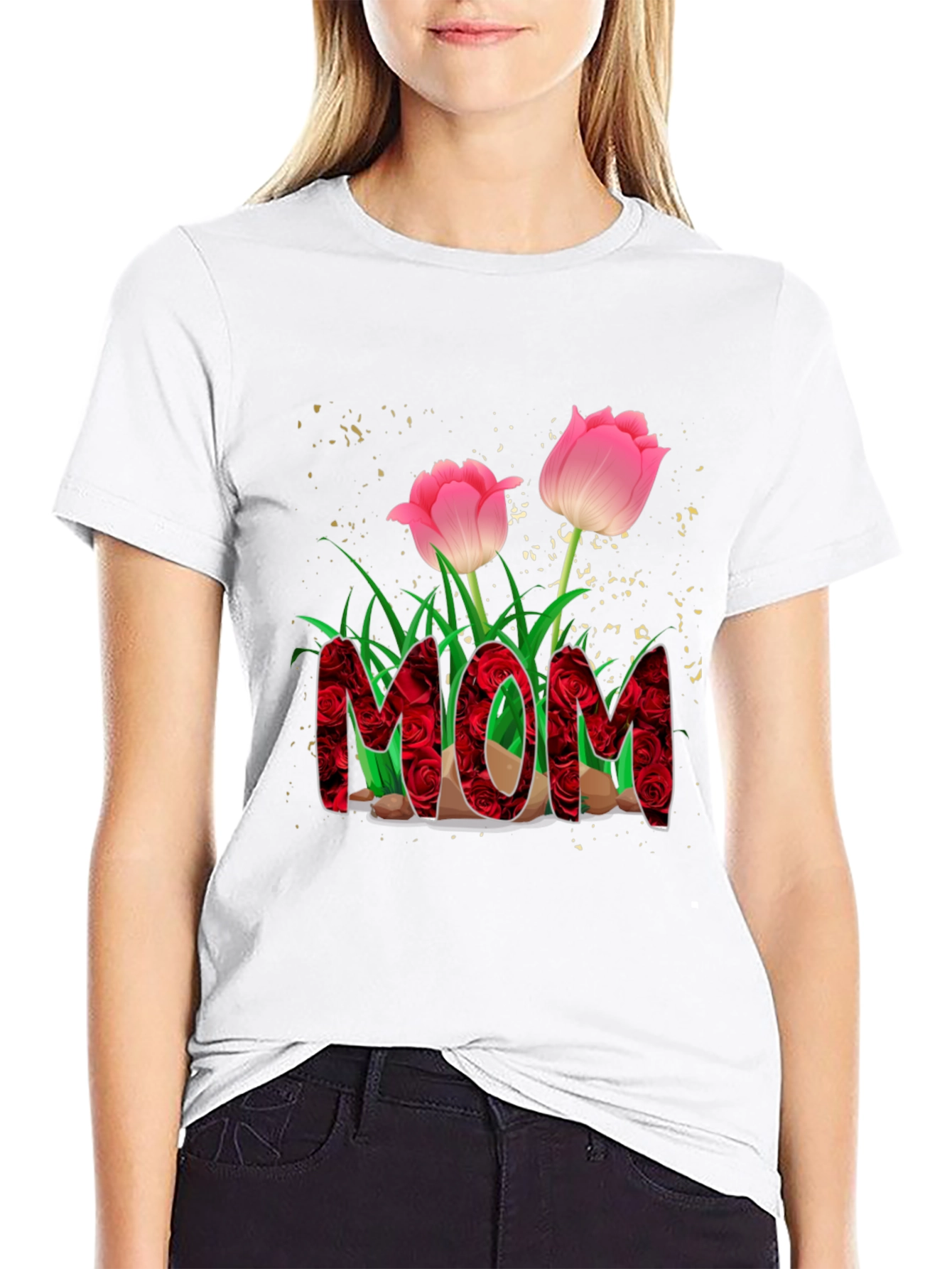 Floral Mom Graphic T-Shirt