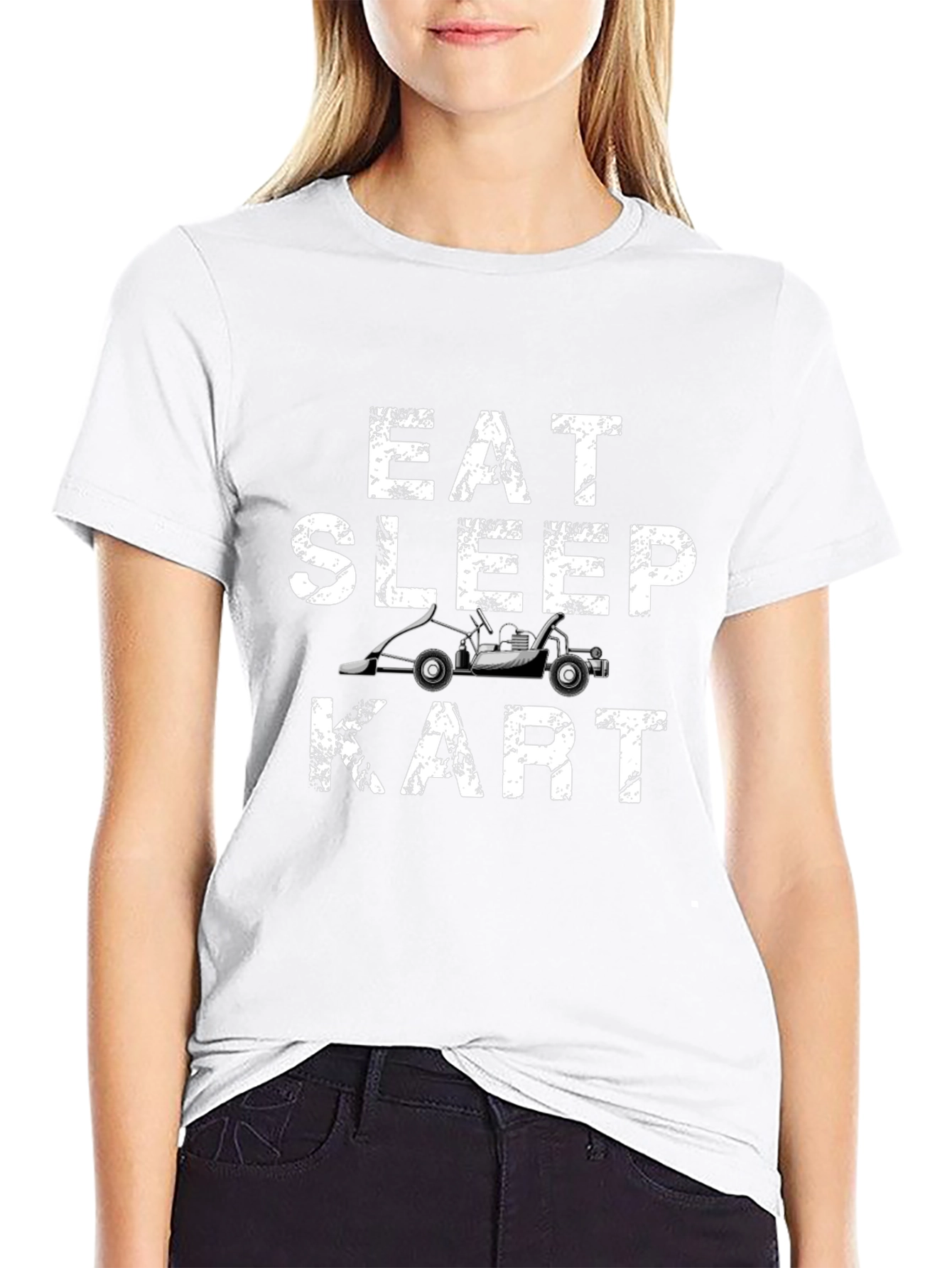 Eat Sleep Kart Black T-Shirt