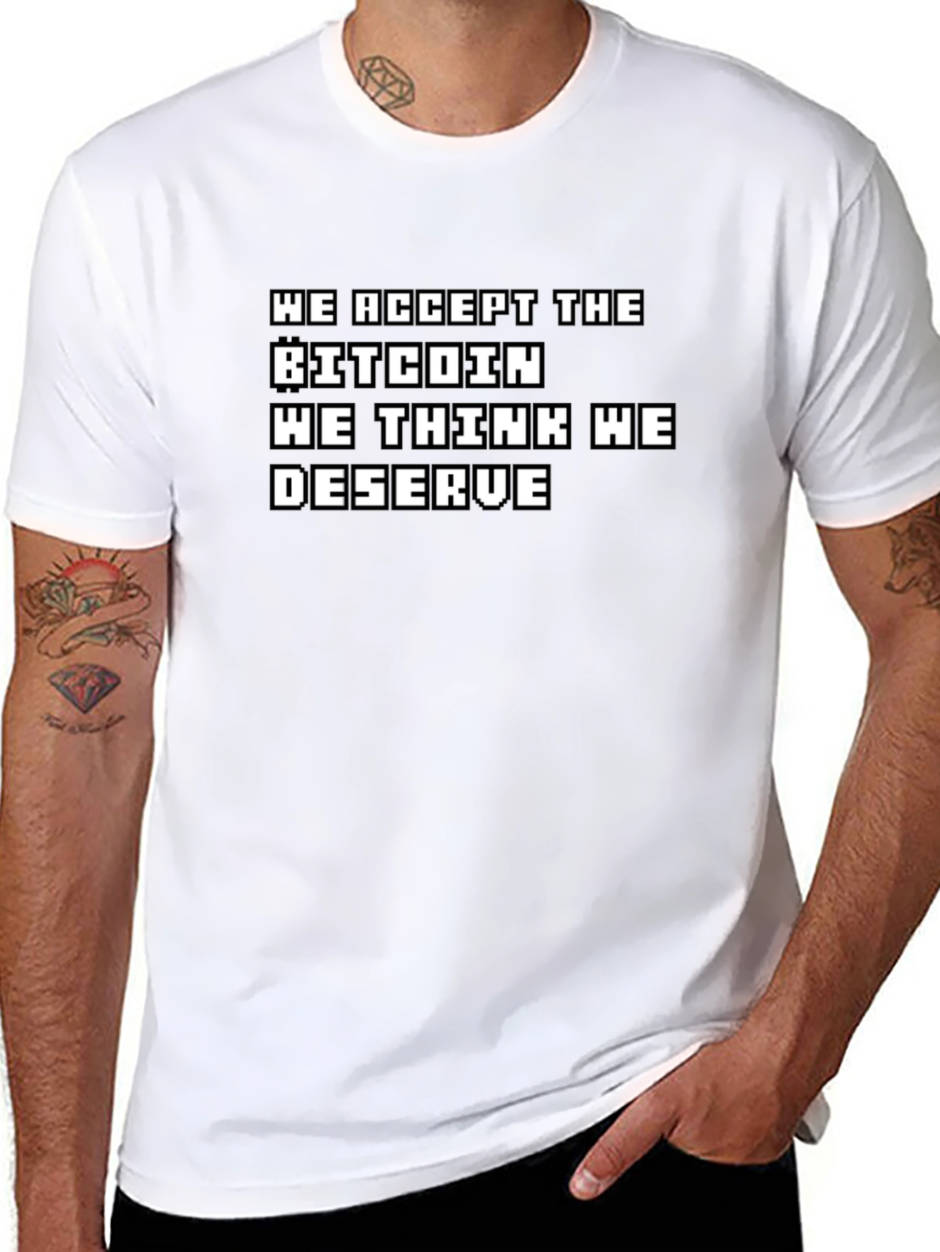 Bitcoin T-Shirt: Accept the Bitcoin We Deserve Crypto Tee