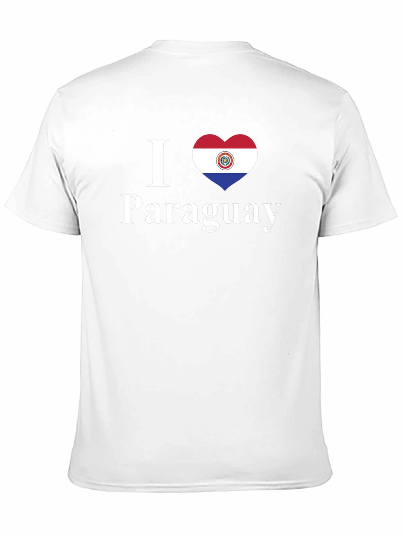 I Love Paraguay T-Shirt - Paraguay Flag Heart Design