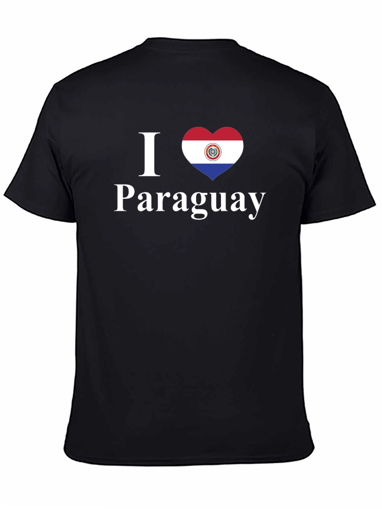 I Love Paraguay T-Shirt - Paraguay Flag Heart Design