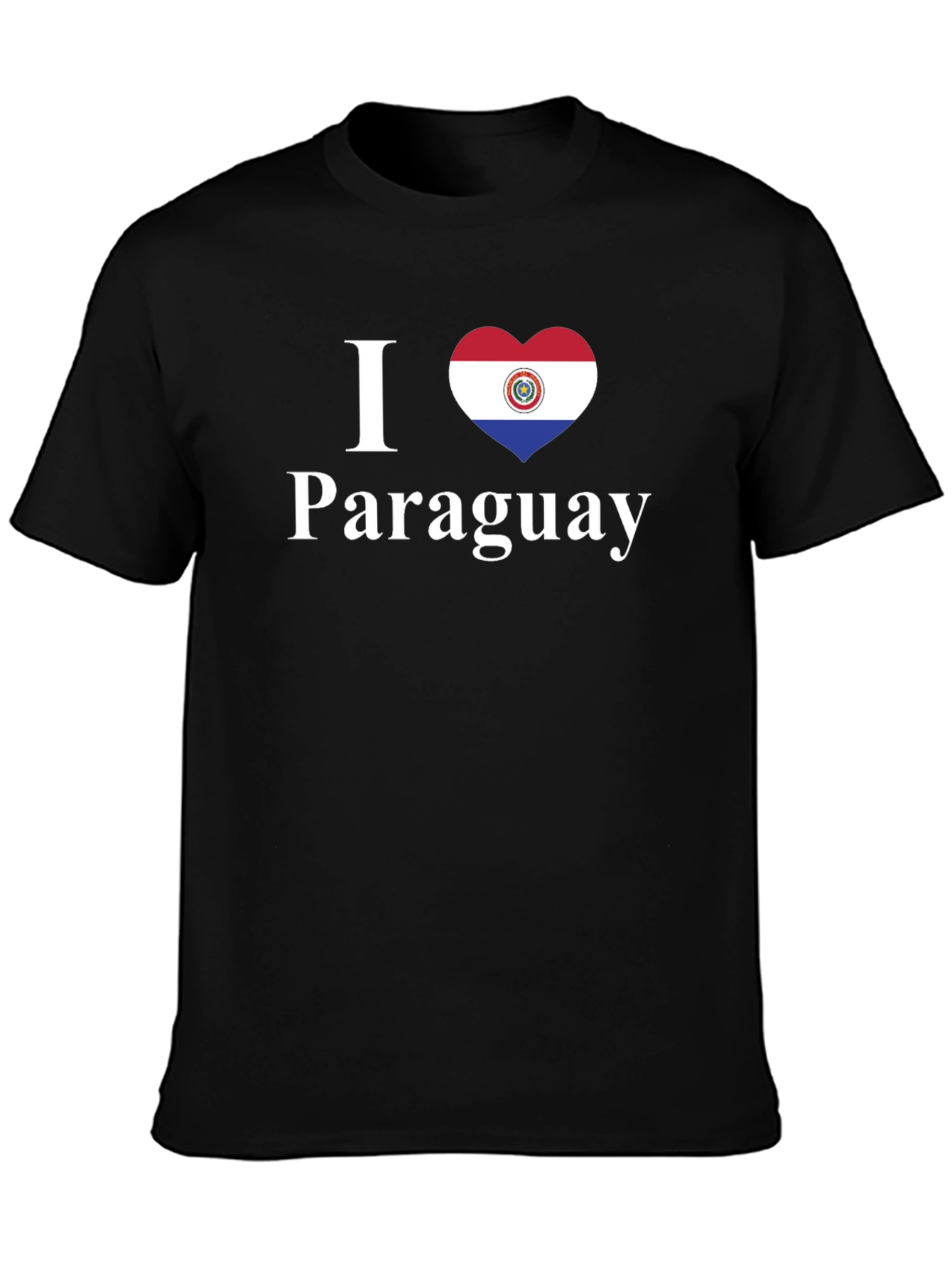 I Love Paraguay T-Shirt - Paraguay Flag Heart Design