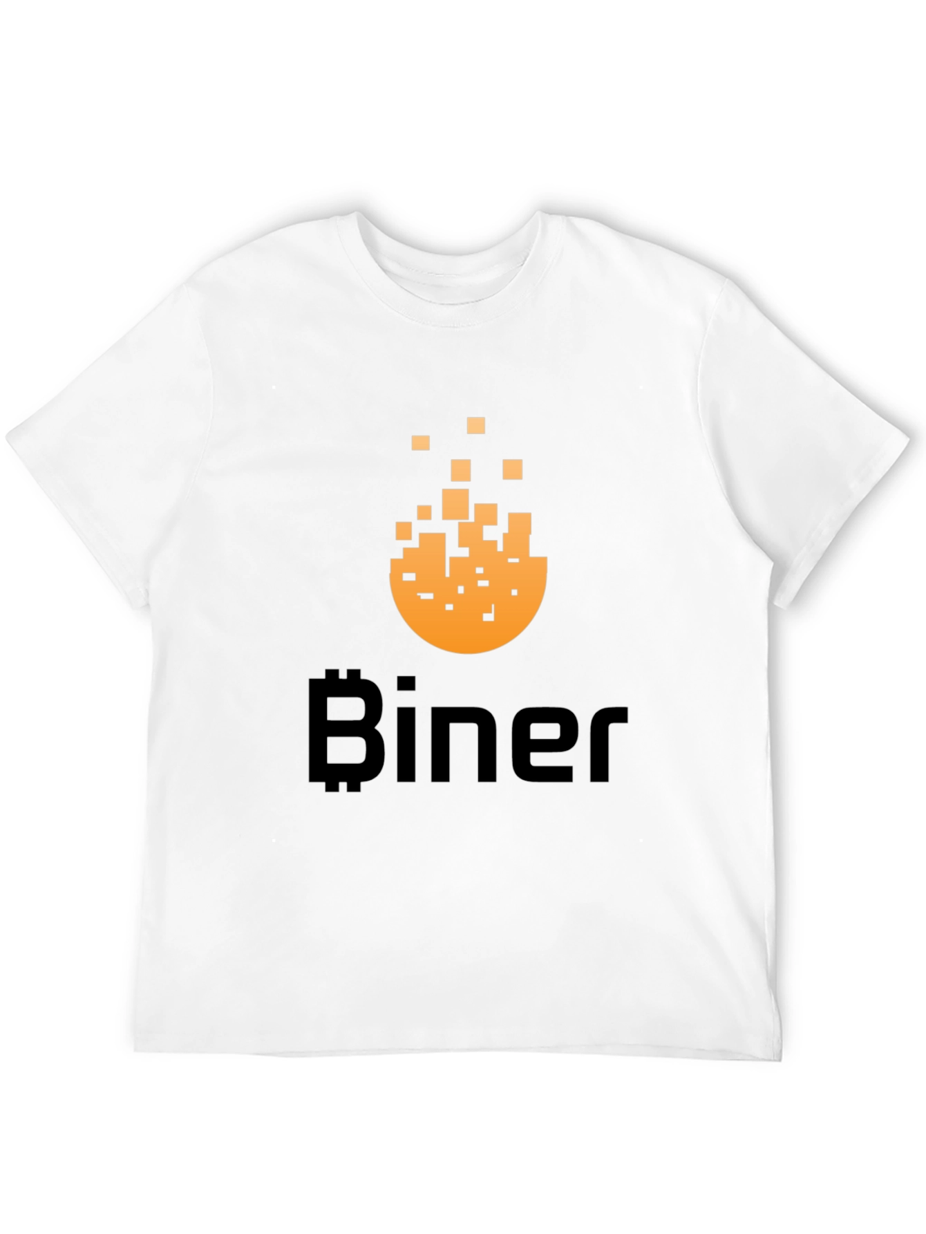 Biner Bitcoin Pixel Art T-Shirt - Crypto Enthusiast Tee