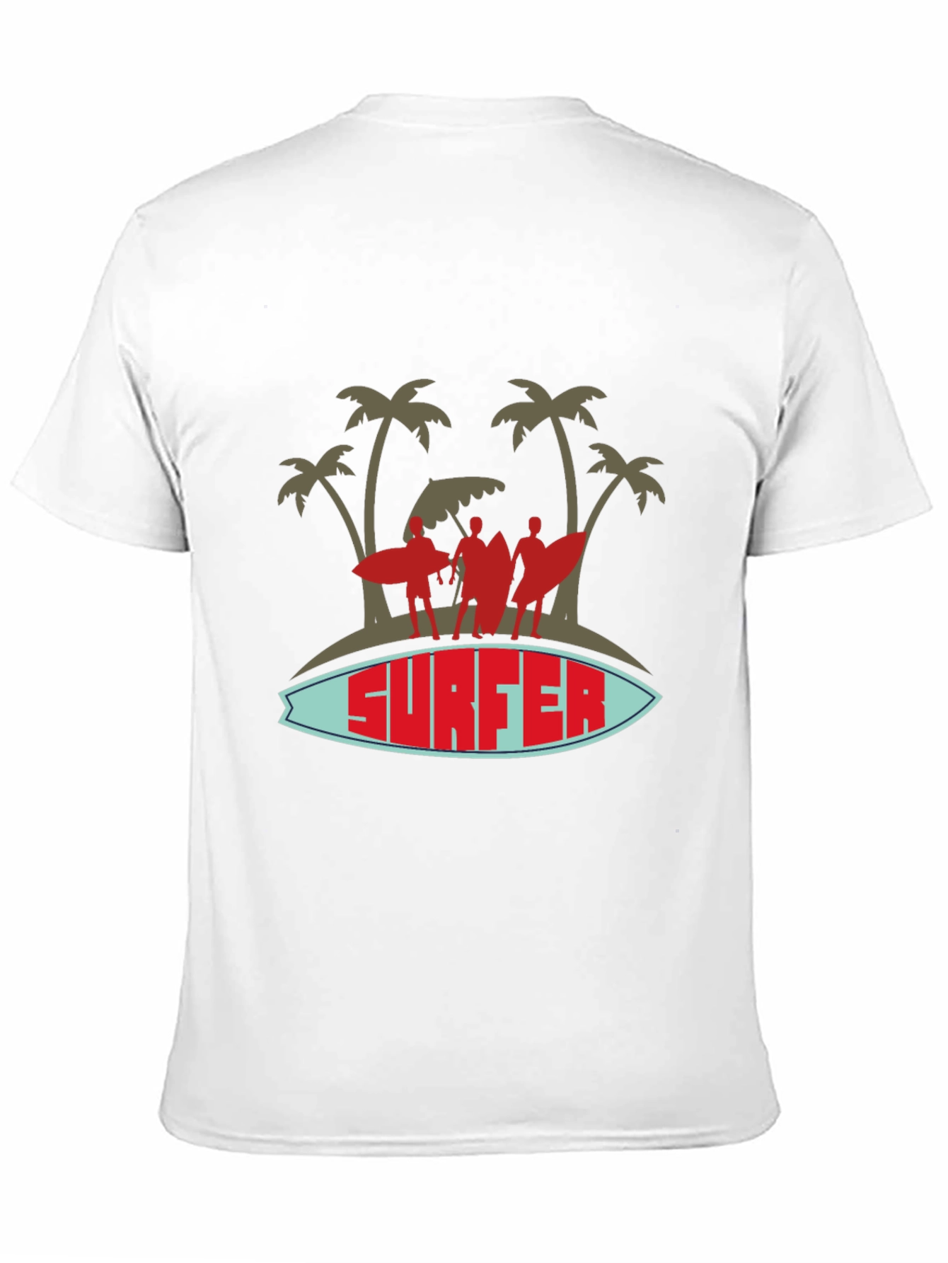 Surfer Graphic Tee - Island Vibes Black T-Shirt