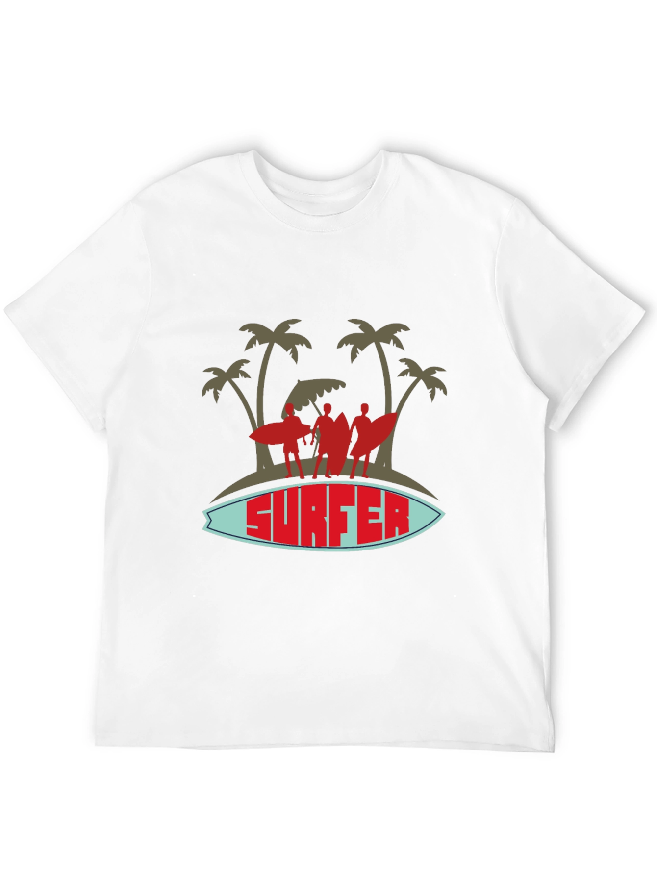 Surfer Graphic Tee - Island Vibes Black T-Shirt