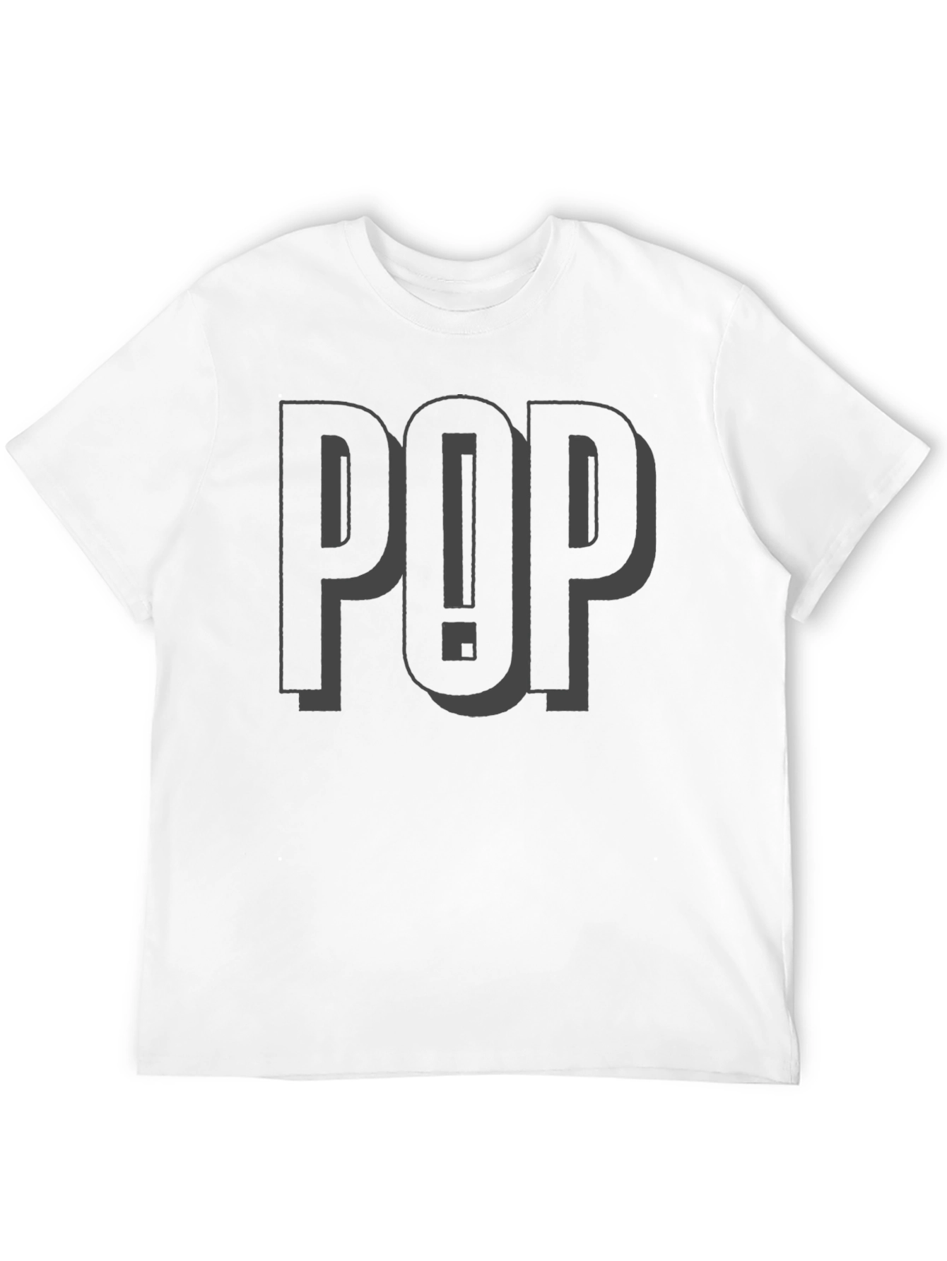 Stylish POP! Graphic Tee - Black Cotton Comfort