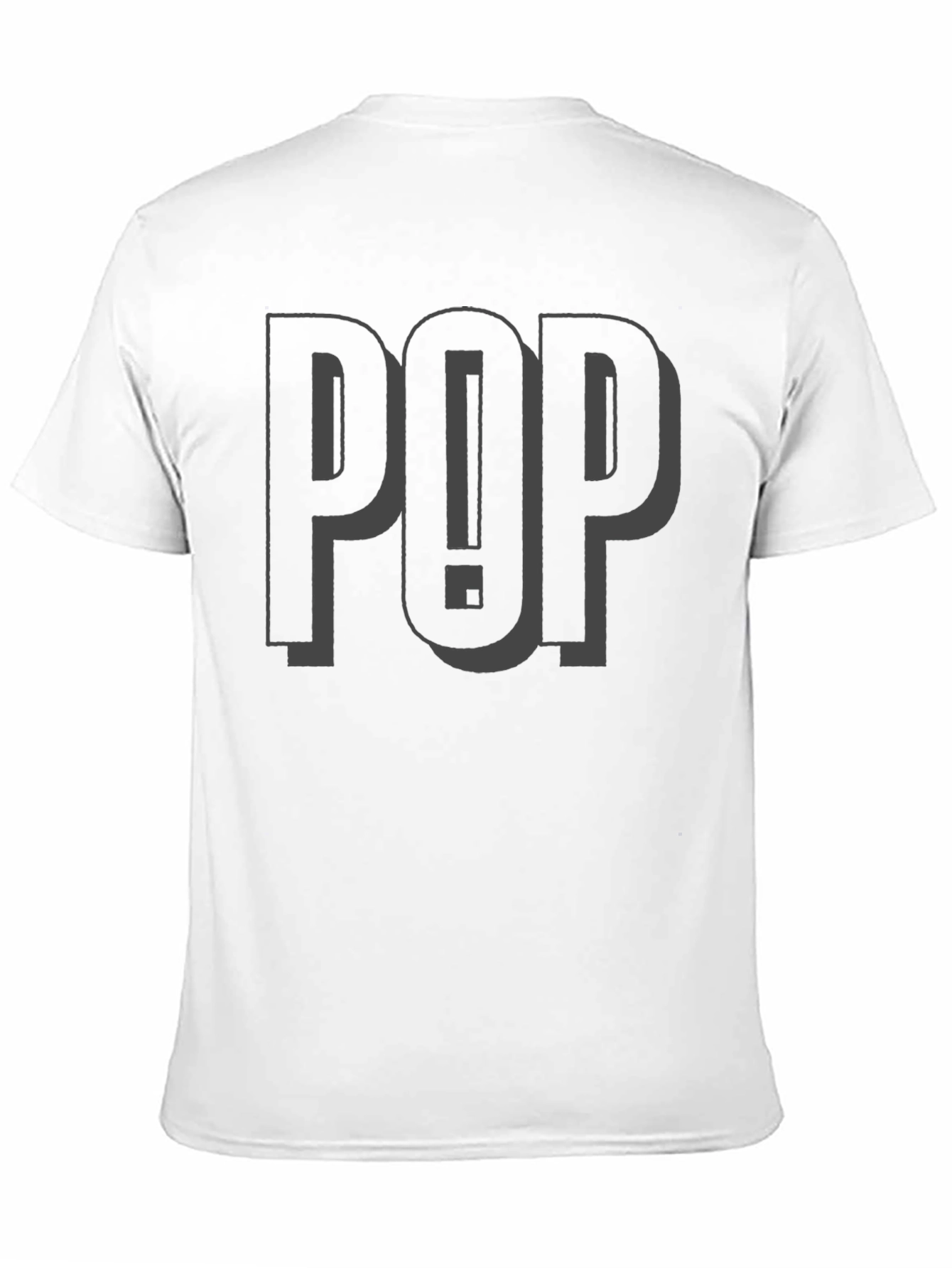 Stylish POP! Graphic Tee - Black Cotton Comfort