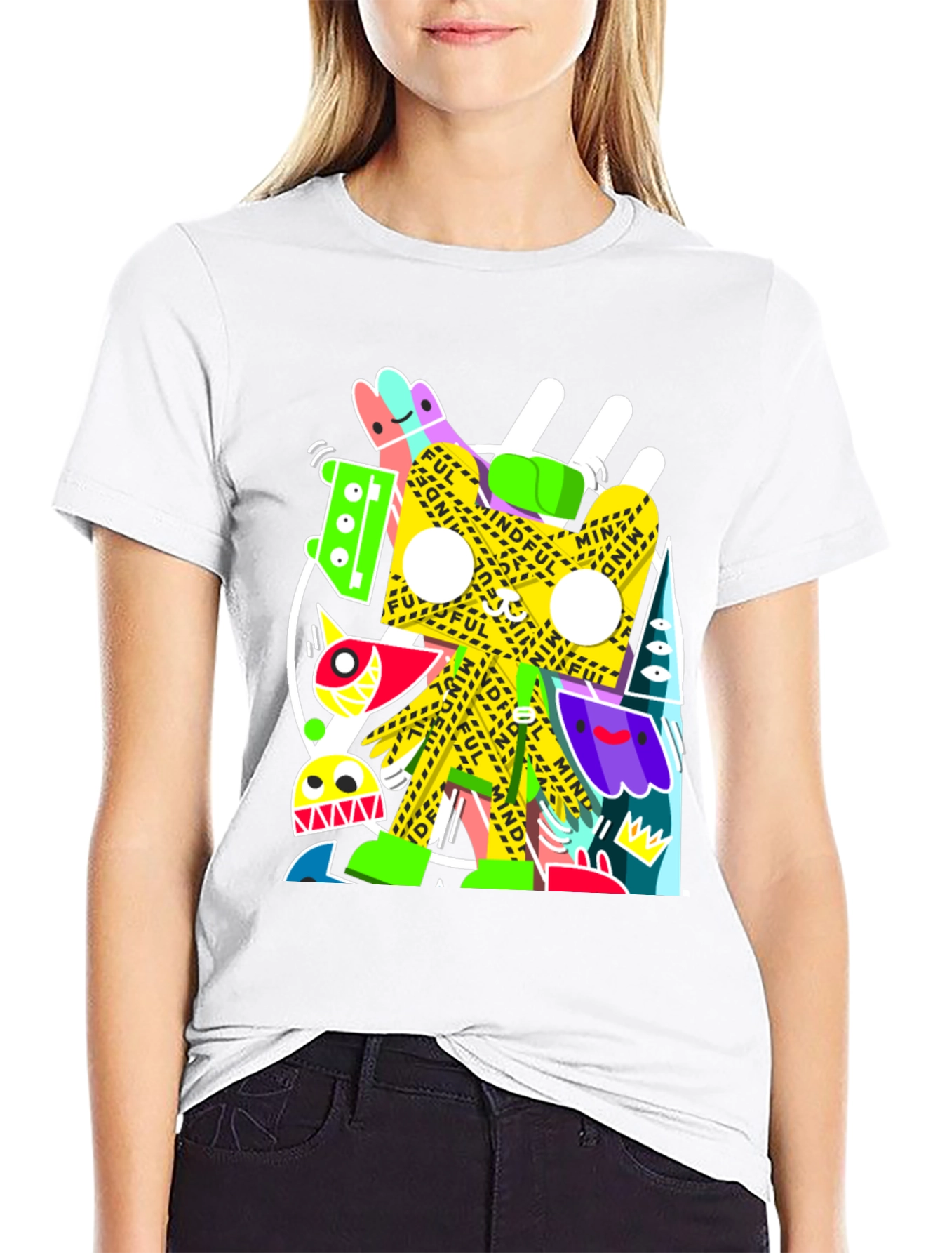 Mindful Doodles Graphic Tee - Black