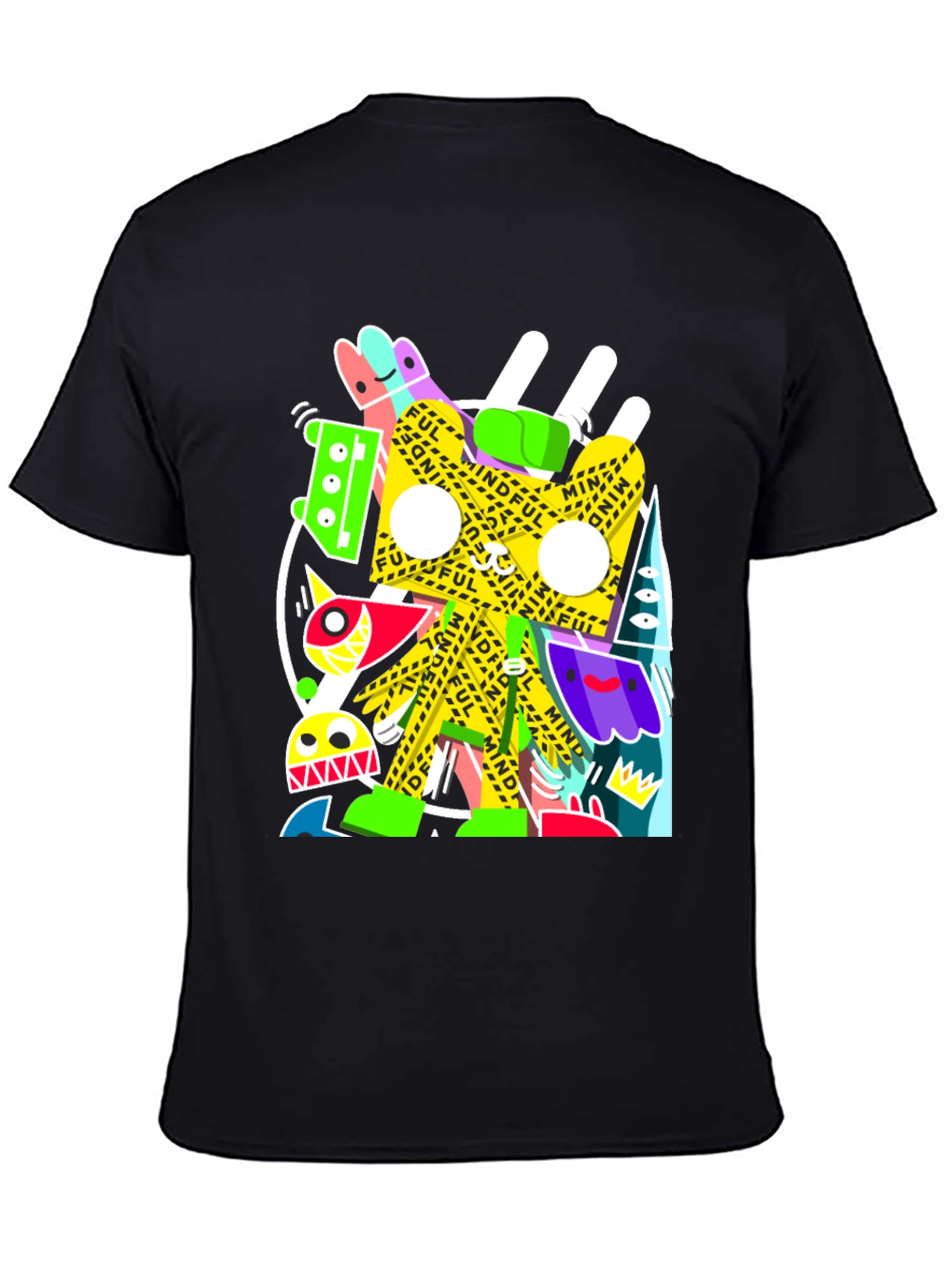 Mindful Doodles Graphic Tee - Black