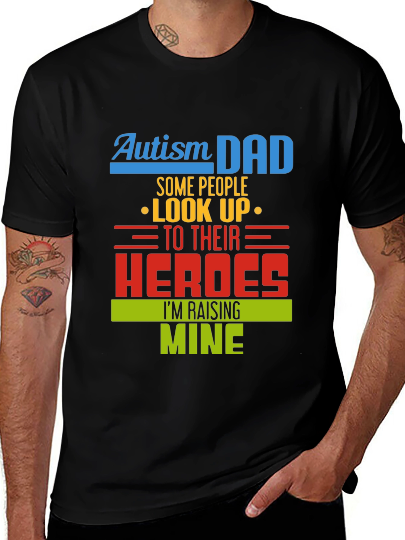 Autism Dad Heroes T-Shirt