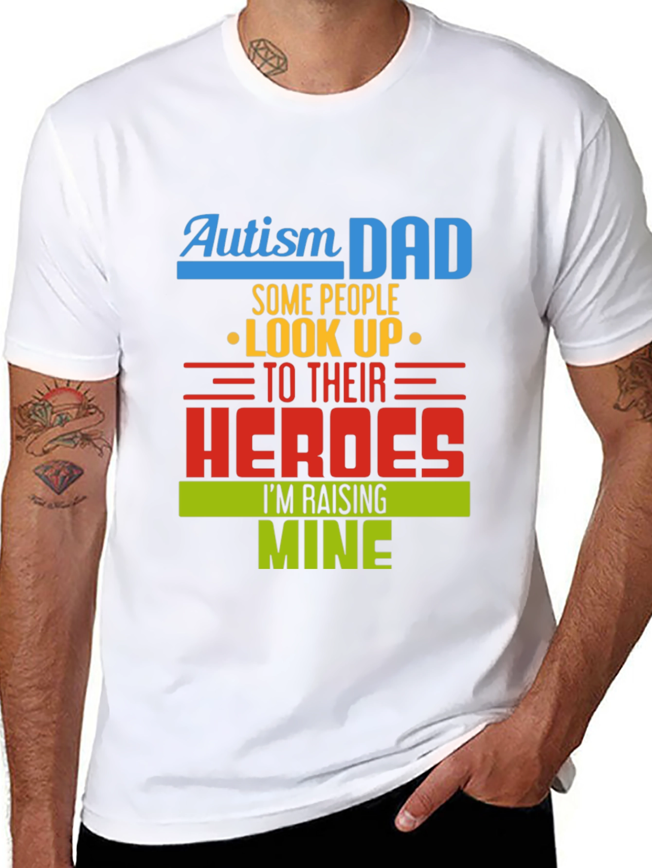 Autism Dad Heroes T-Shirt