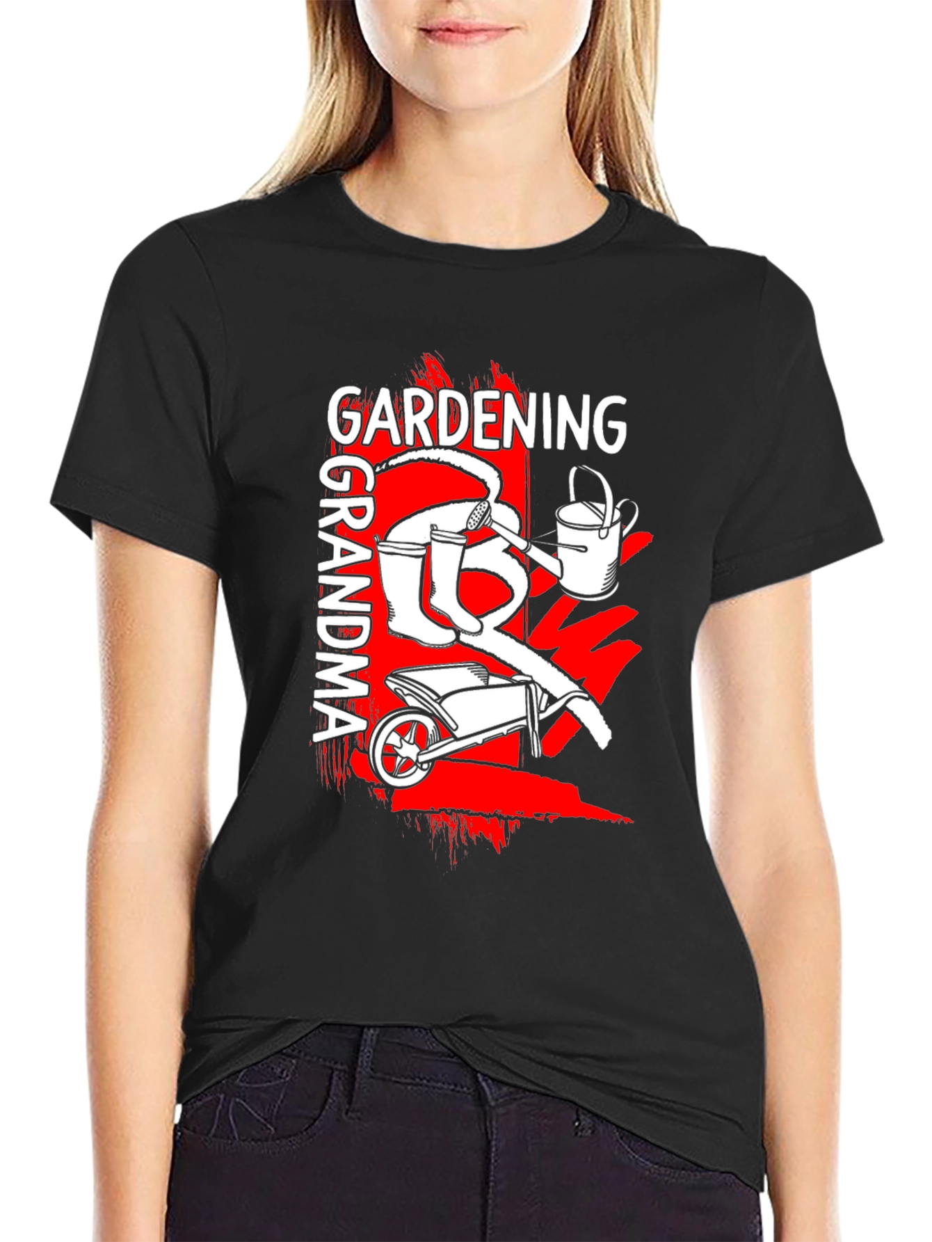 Gardening Grandma T-Shirt - Black