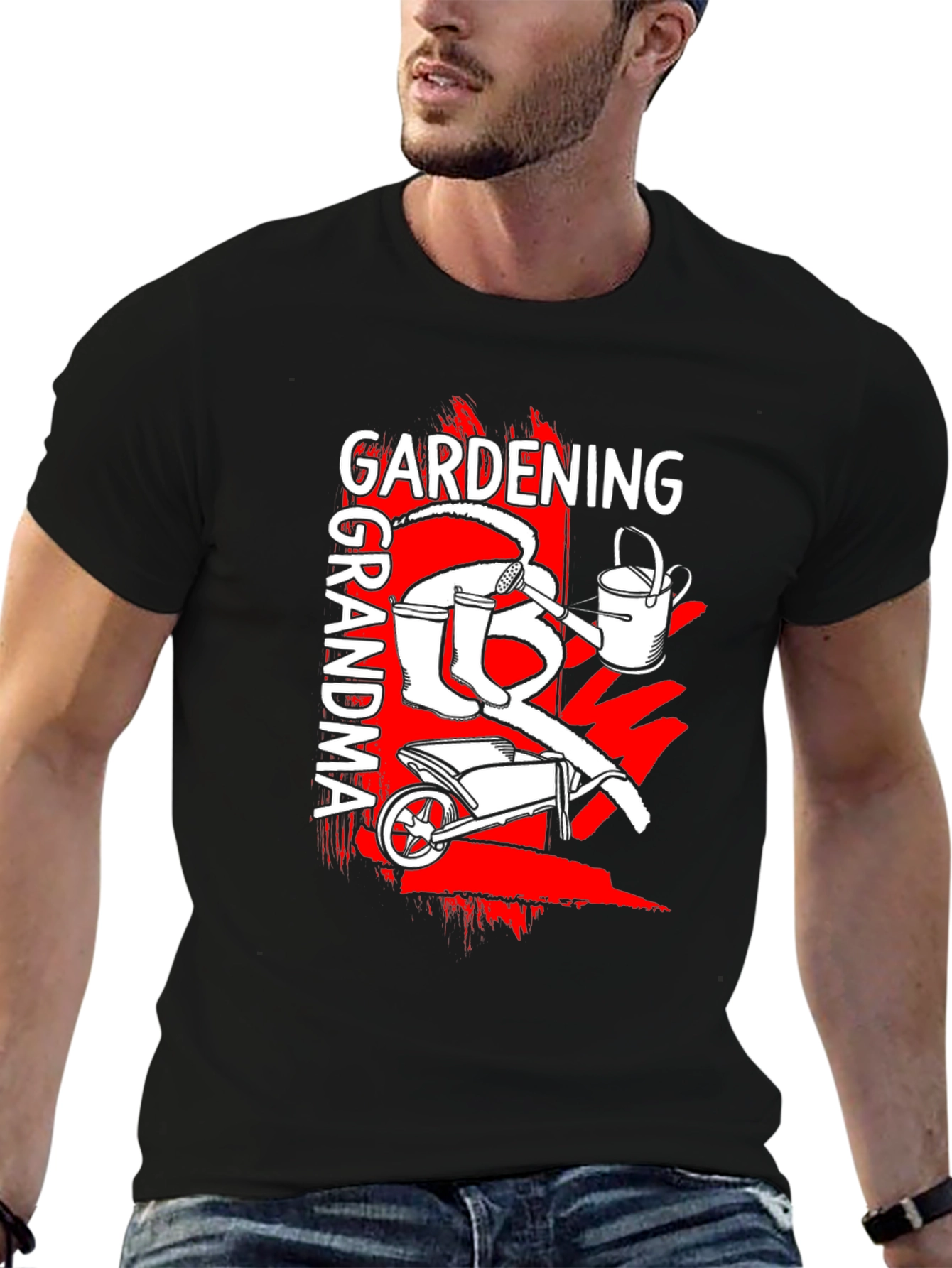 Gardening Grandma T-Shirt - Black