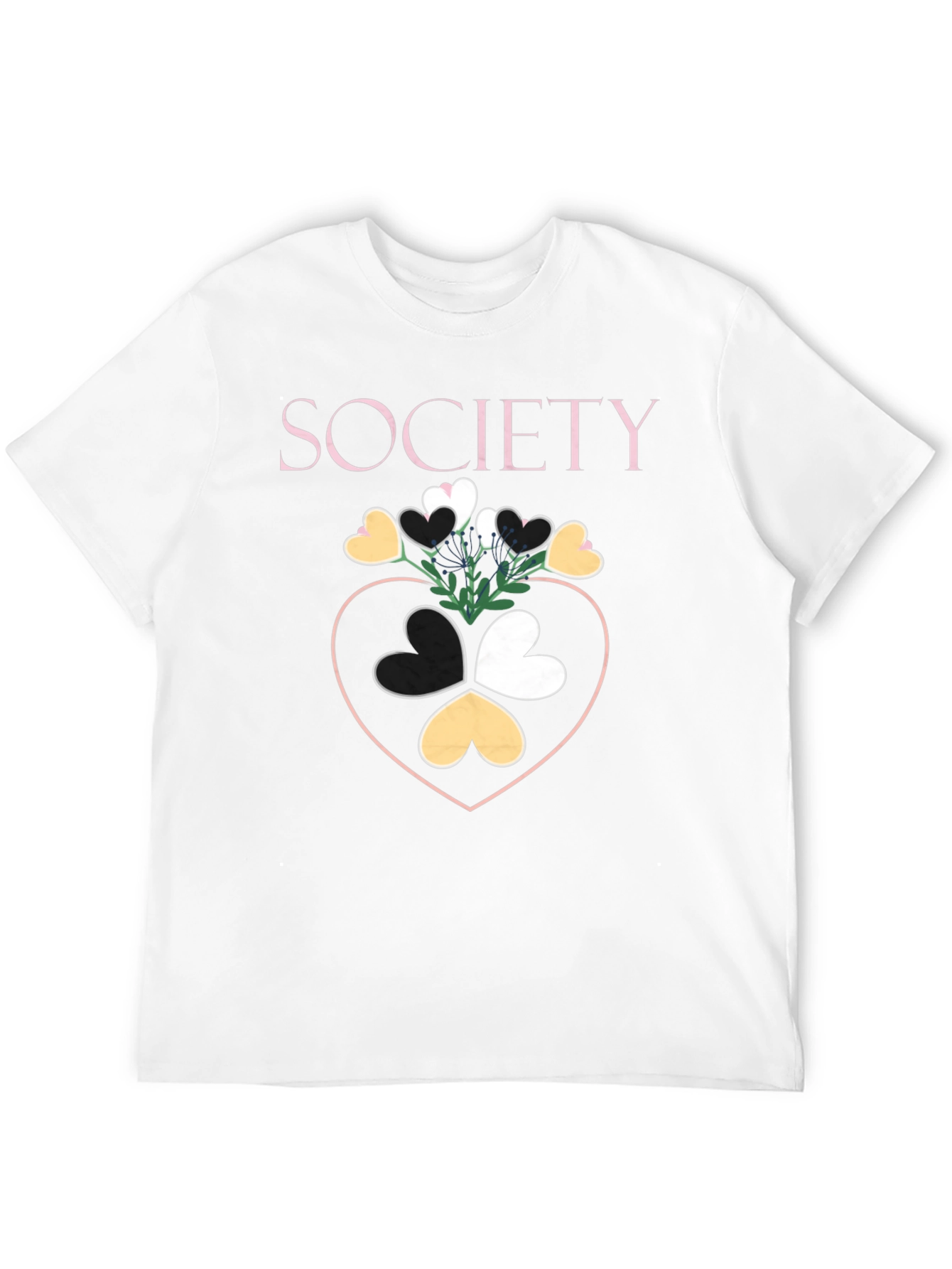 Society Heart Graphic Tee - Stylish Unisex T-Shirt