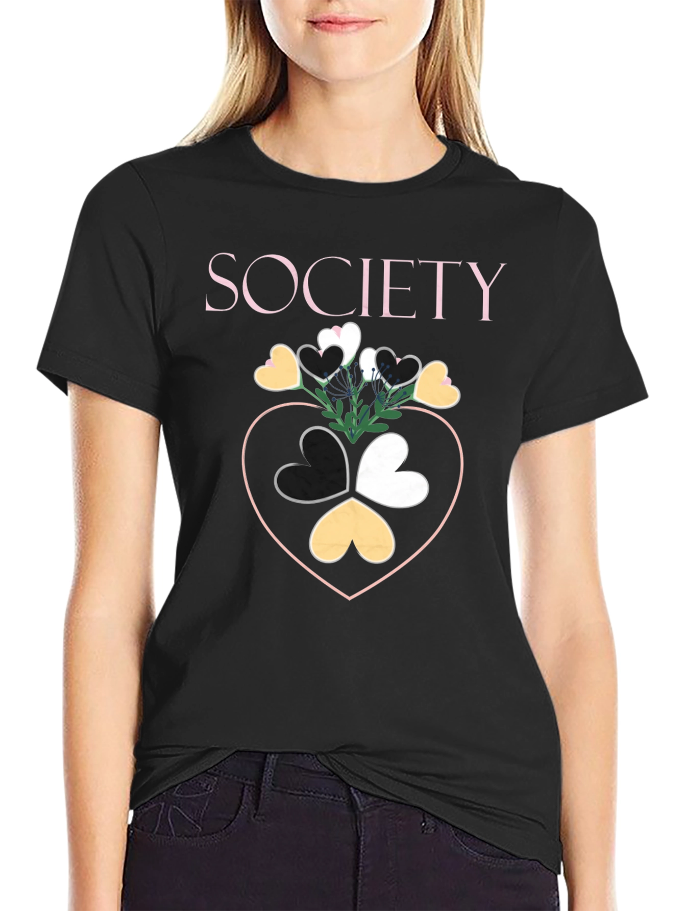 Society Heart Graphic Tee - Stylish Unisex T-Shirt