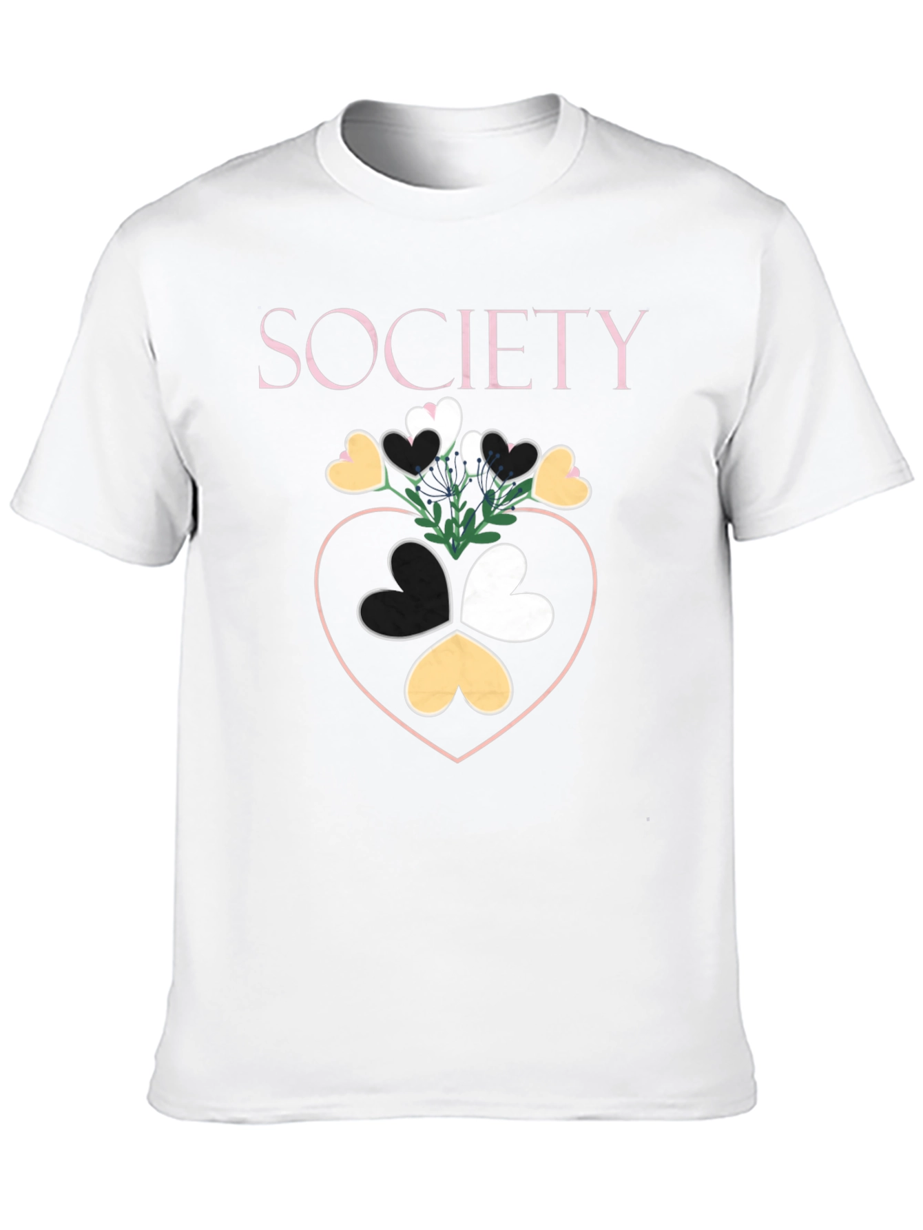 Society Heart Graphic Tee - Stylish Unisex T-Shirt