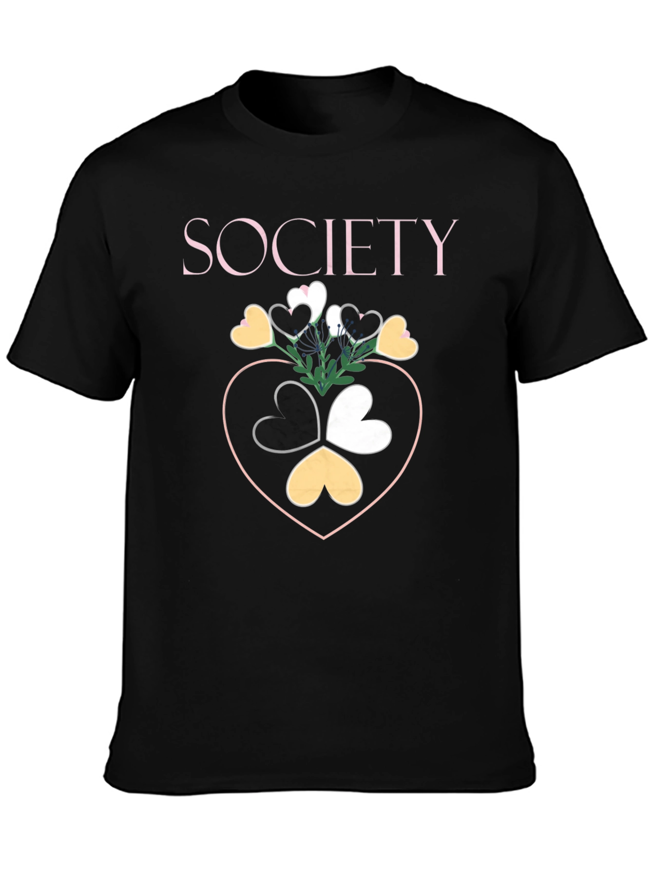Society Heart Graphic Tee - Stylish Unisex T-Shirt