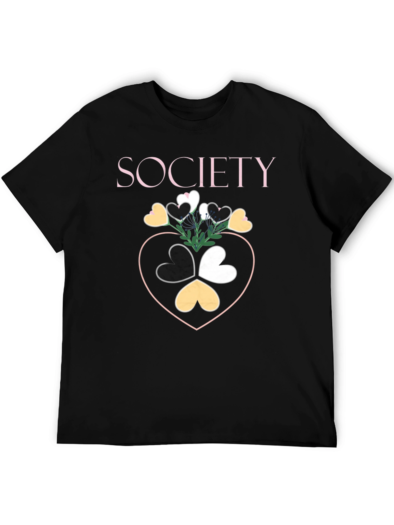 Society Heart Graphic Tee - Stylish Unisex T-Shirt