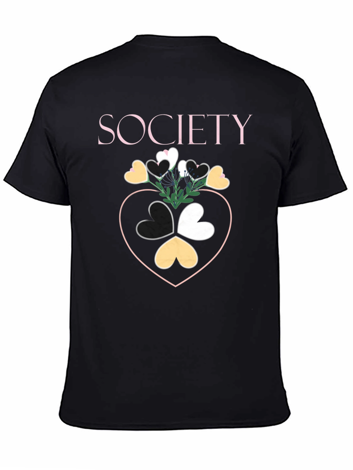 Society Heart Graphic Tee - Stylish Unisex T-Shirt