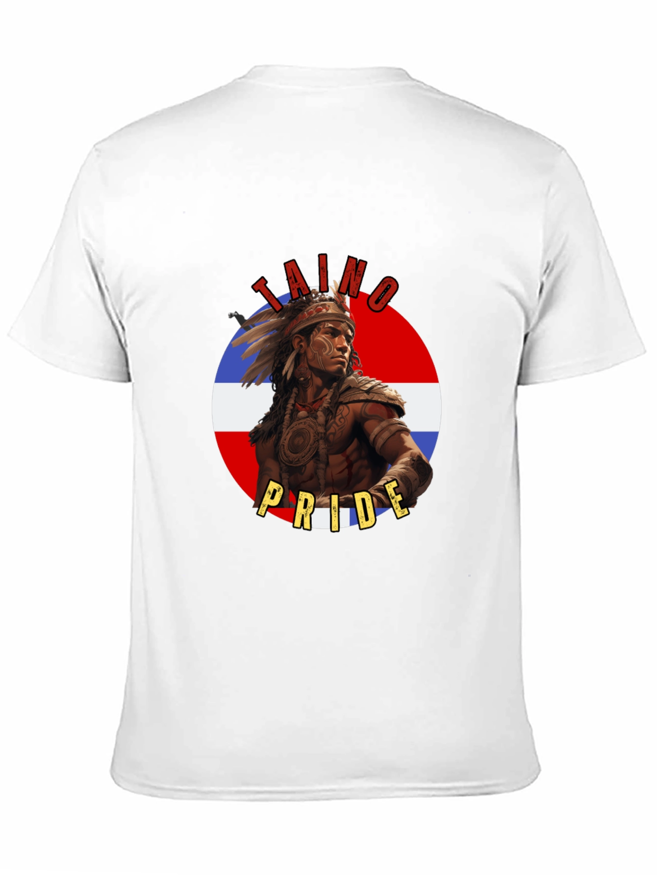 Taino Pride T-Shirt - Dominican Republic Flag
