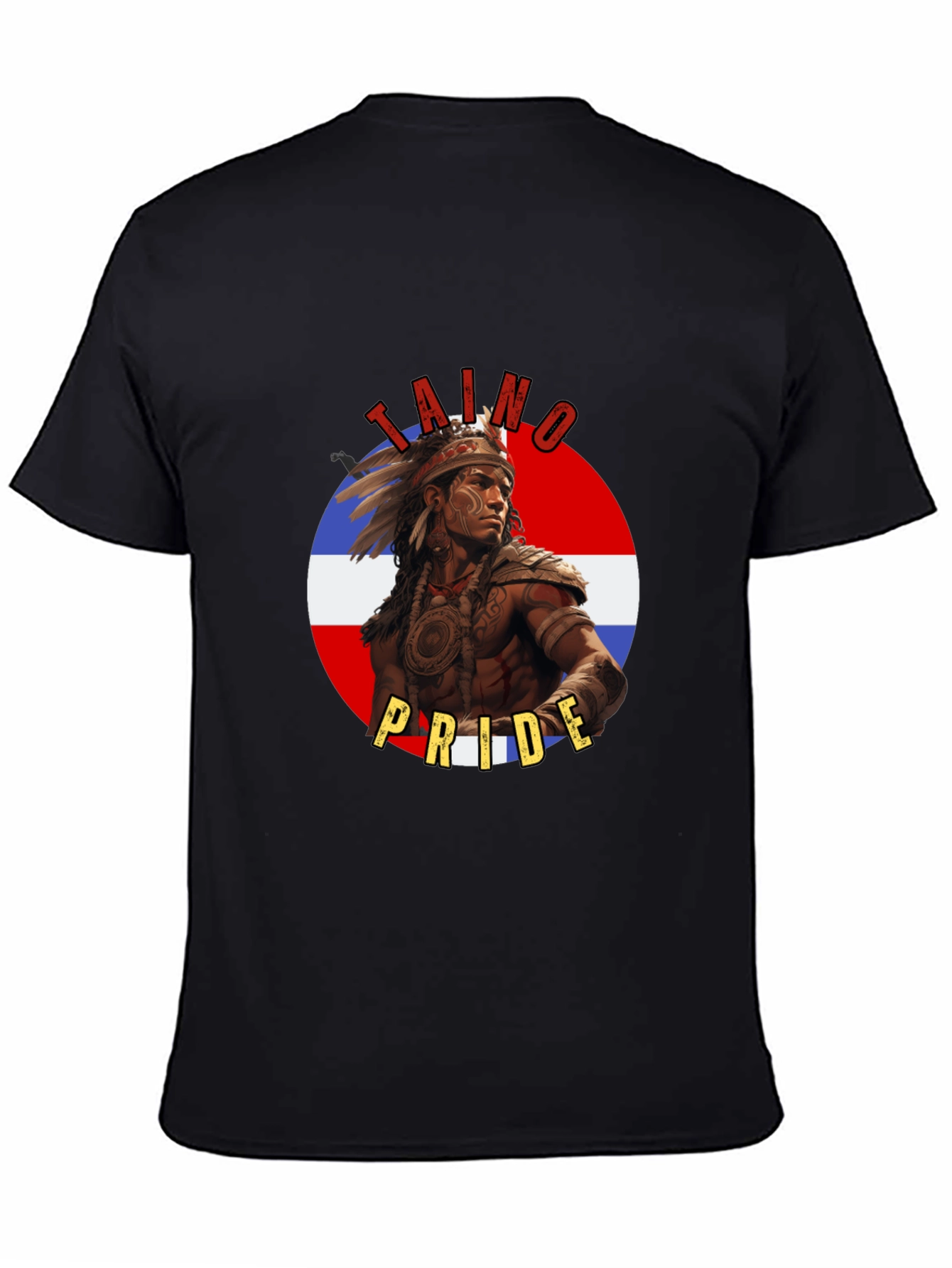 Taino Pride T-Shirt - Dominican Republic Flag