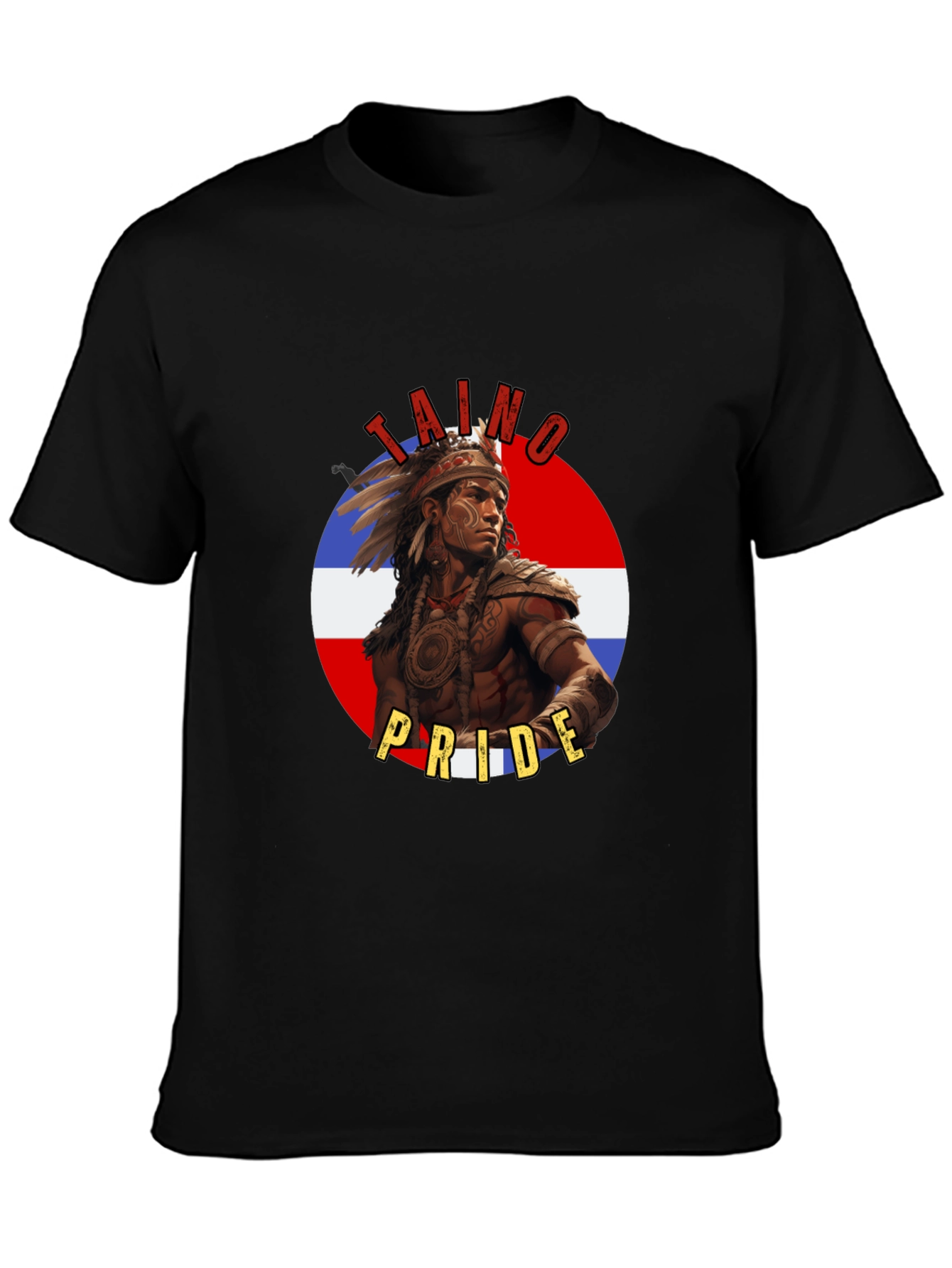 Taino Pride T-Shirt - Dominican Republic Flag