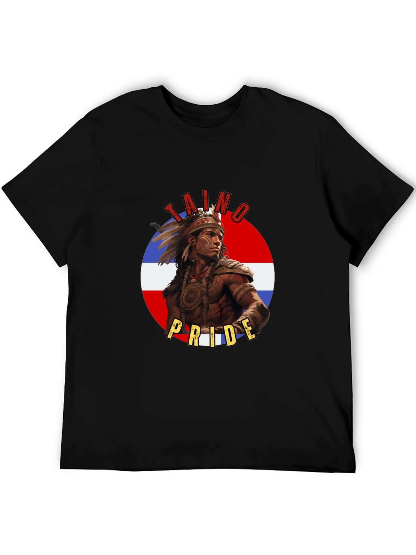 Taino Pride T-Shirt - Dominican Republic Flag