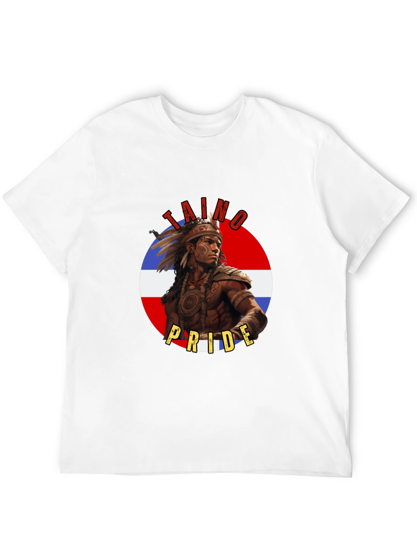 Taino Pride T-Shirt - Dominican Republic Flag