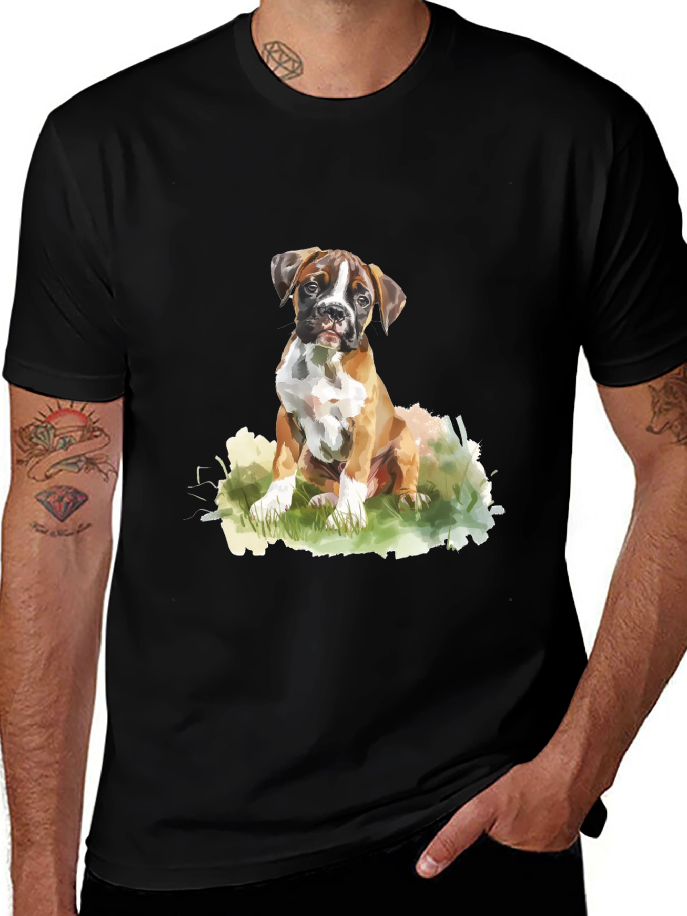 Boxer Puppy T-Shirt: Cute Dog Lover Tee