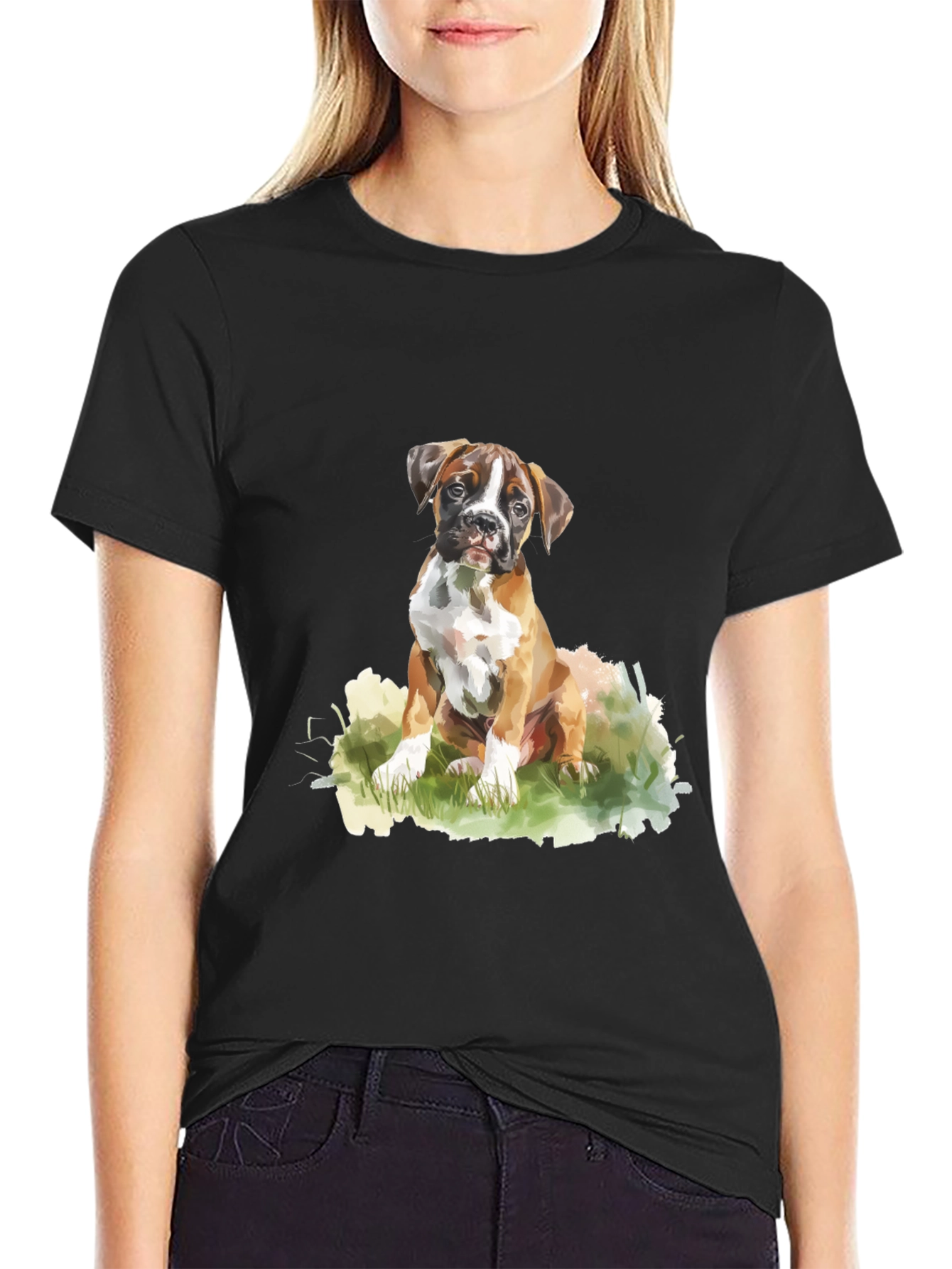 Boxer Puppy T-Shirt: Cute Dog Lover Tee