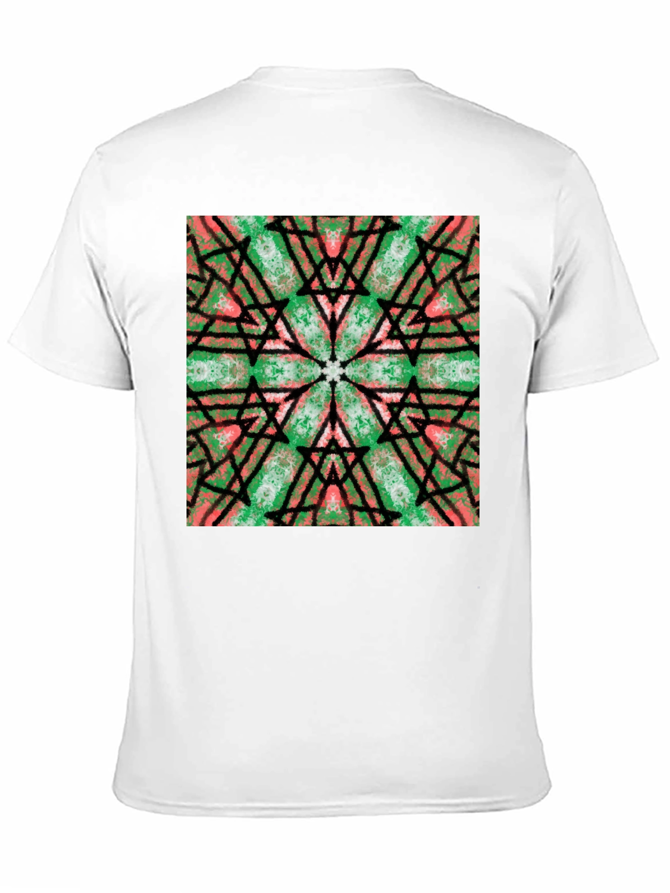 Kaleidoscope Graphic Print Black T-Shirt