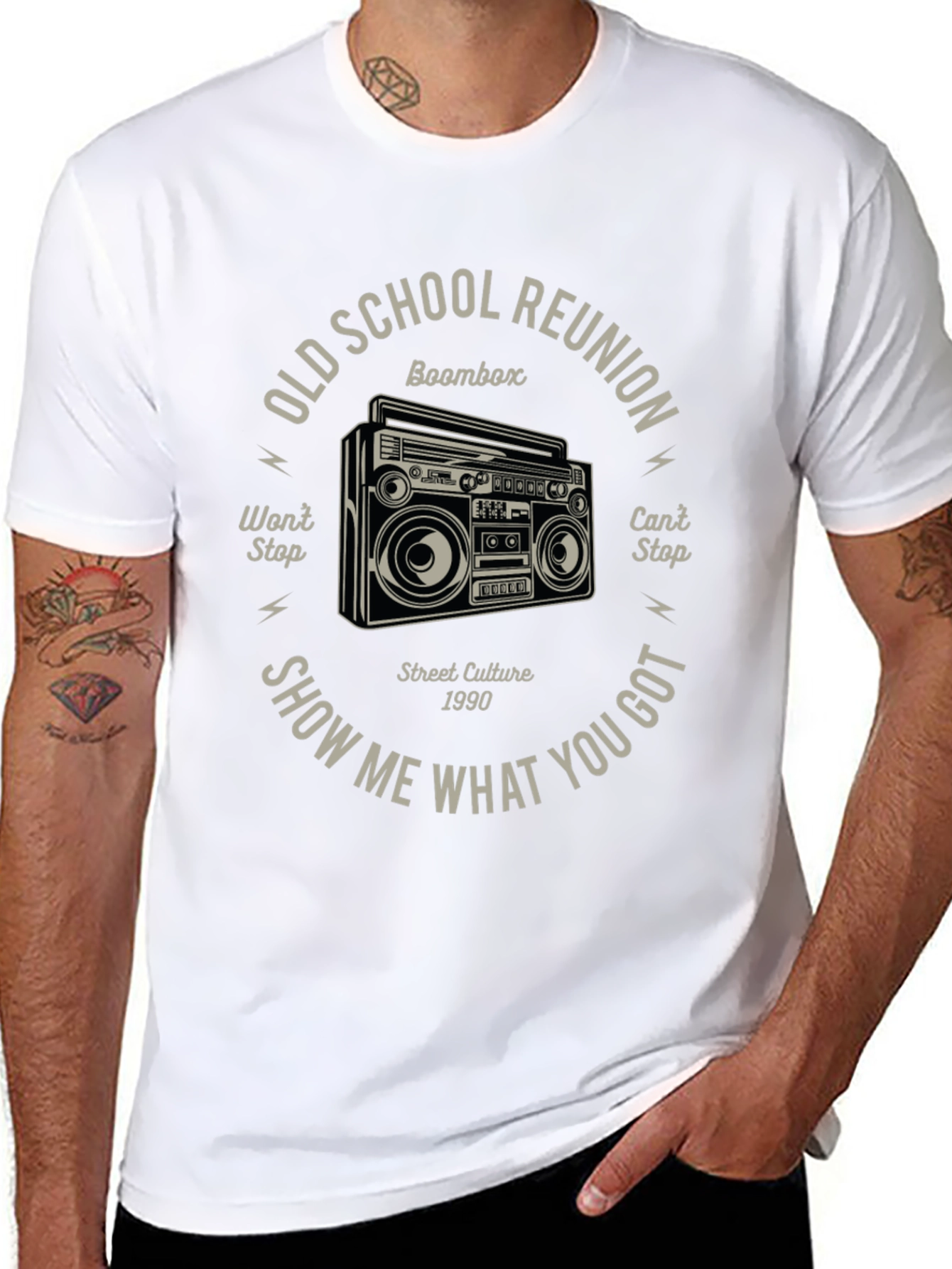 Old School Reunion Boombox Graphic Tee